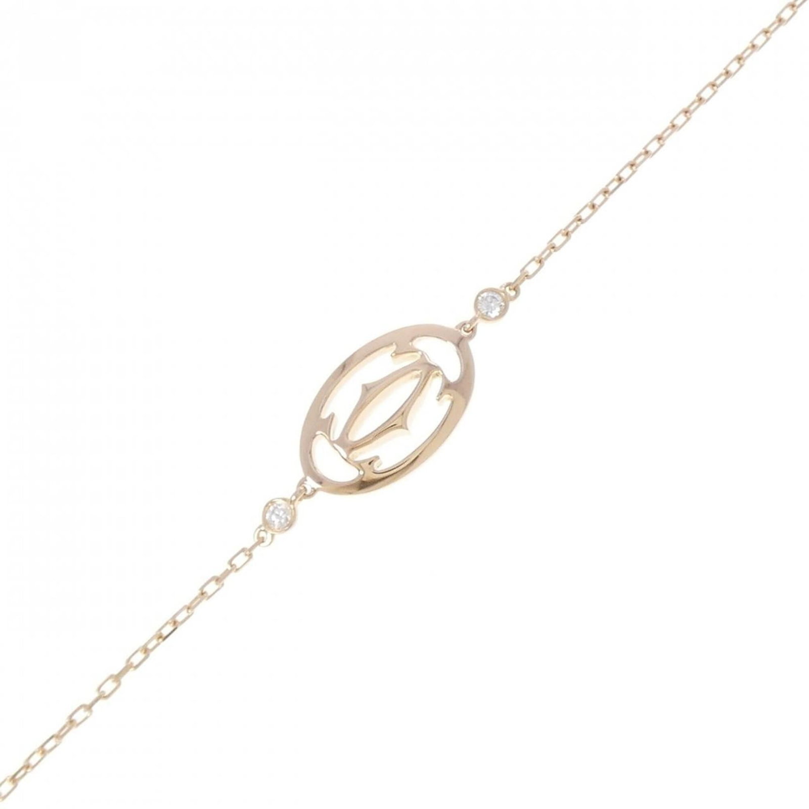 Cartier Charm Bracelet Pink Gold (18K): Cartier Charm Bracelet Pink Gold (18K) Cartier Charm Bracelet in Pink Gold (18K) boasts a classic design with a touch of elegance. This 16cm-18cm length charm bracelet features diamonds and is