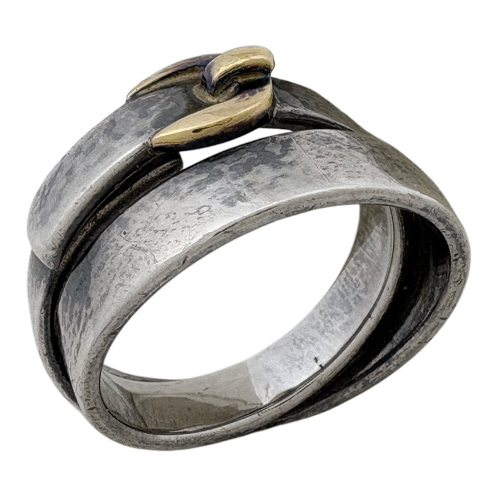 Sterling Silver Women's Ring 925 750 Double True Ring by Hermes (1 of 5)