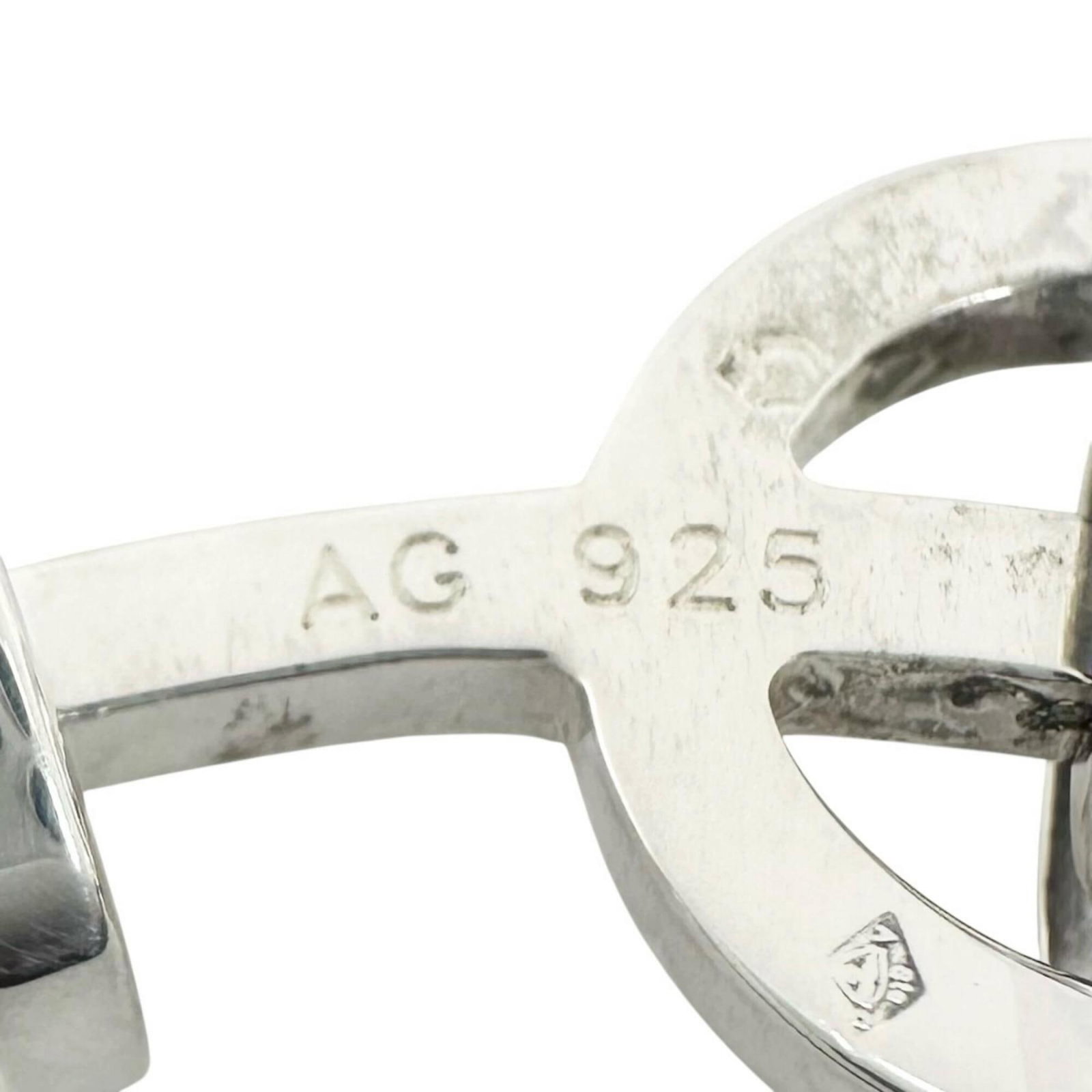 Hermes Cufflinks Shell Silver 925 - 7