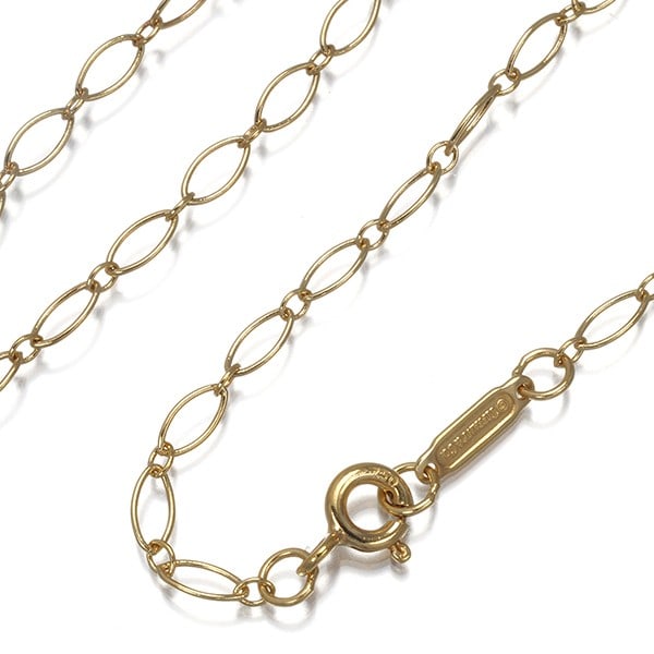 Chain necklace Tiffany Co ovallink yellow gold 750 18k long 61cm (1 of 3)