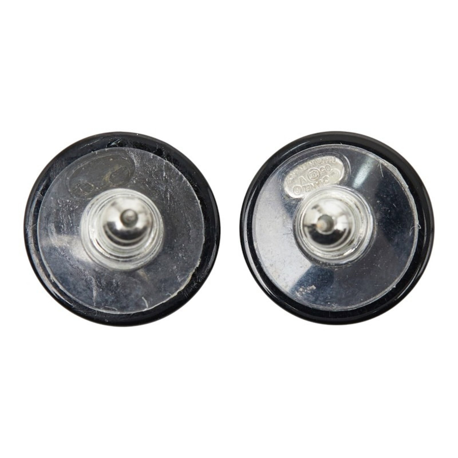 Chanel Stud Earrings Plastic Rhinestone - 3