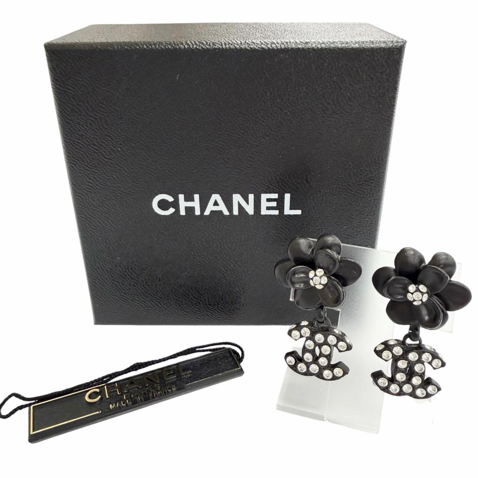 Chanel Stud Earrings Rhinestone - 2