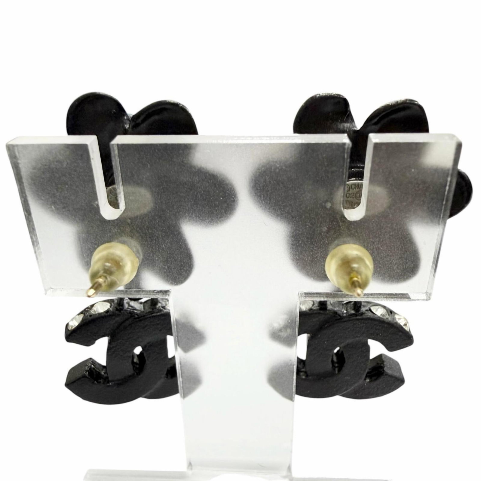 Chanel Stud Earrings Rhinestone - 4