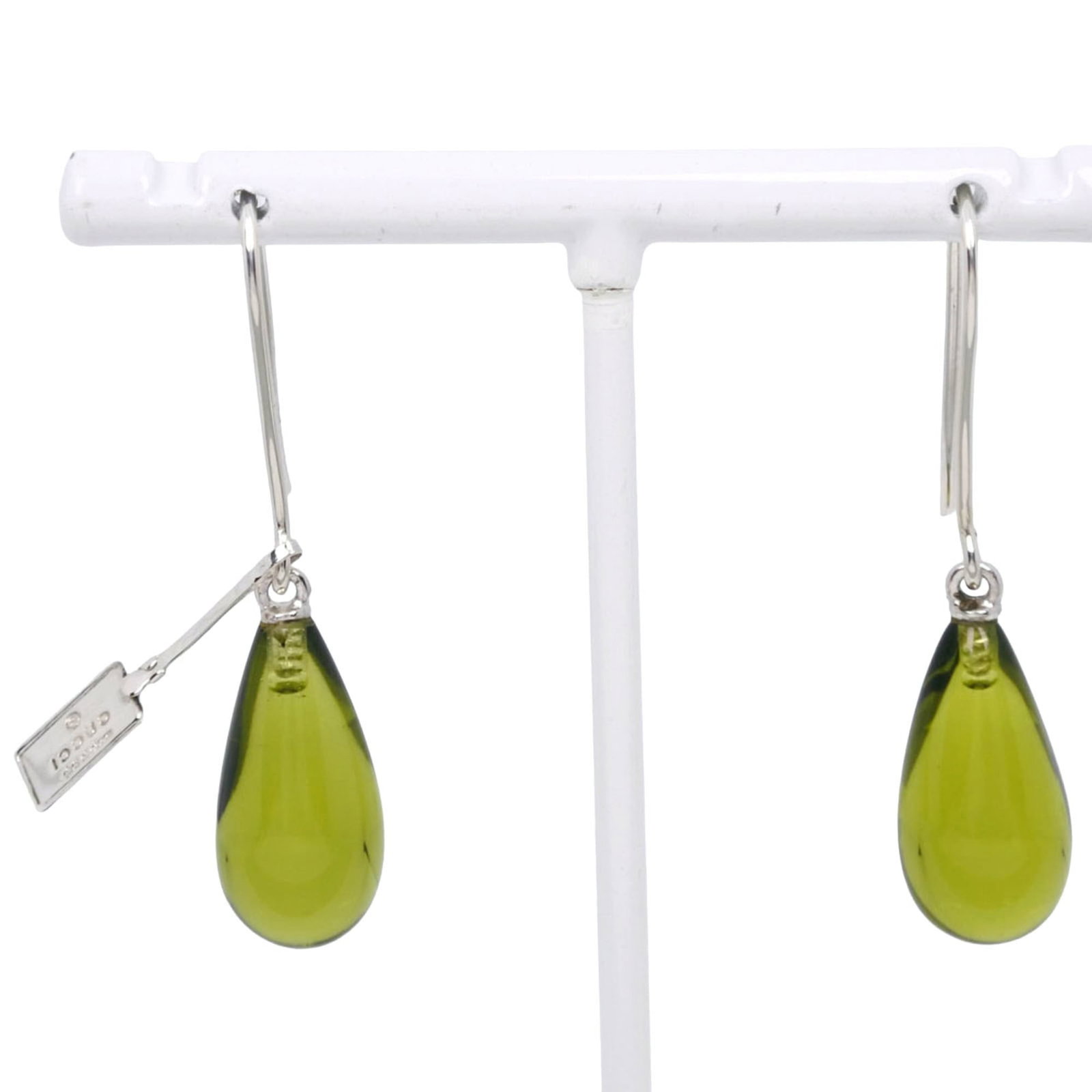 Gucci Drop Earrings Glass Silver 925 (1 of 5)
