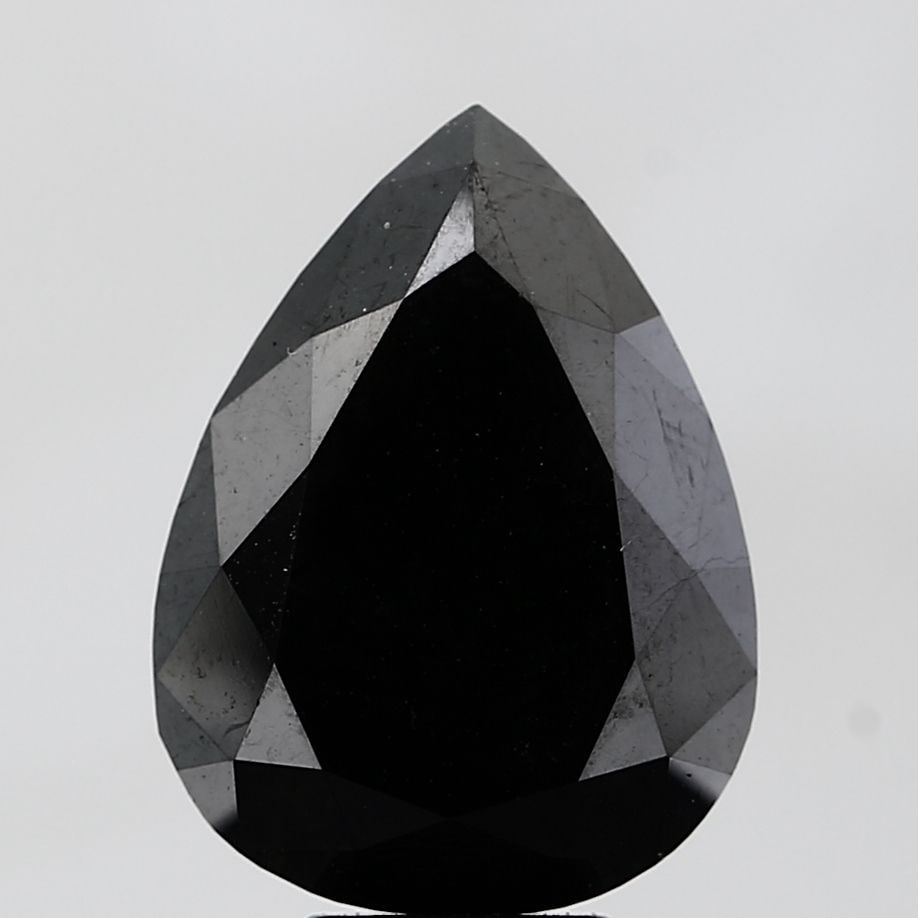 Pear 7.52ct Black VVS2 - Loose Natural Diamond: Pear 7.52ct Black VVS2 - Loose Natural Diamond 7.52 carat black diamond with exceptional clarity and polish, featuring a high level of symmetry and impressive size. This natural loose diamond boasts a