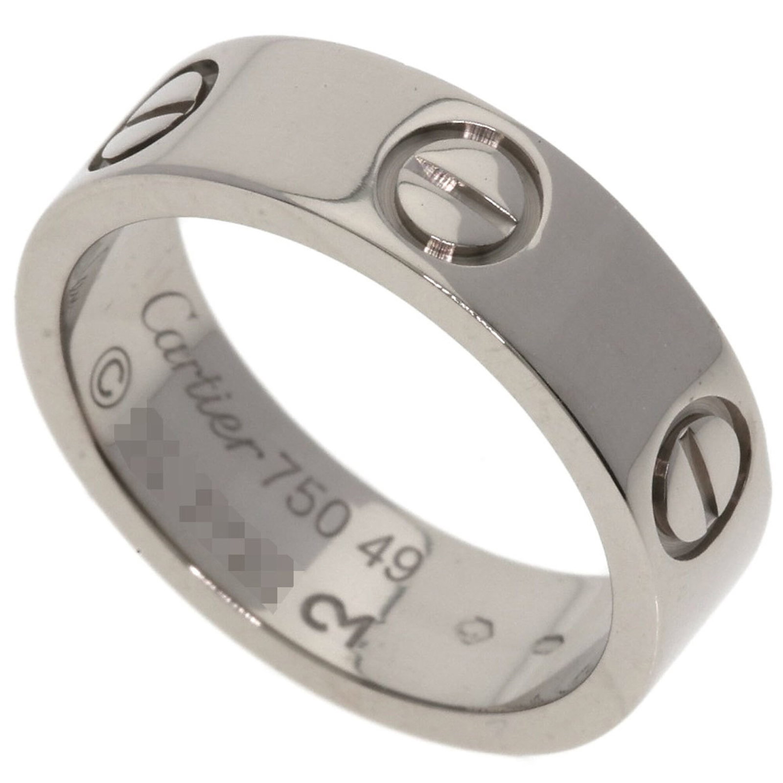 Cartier Band Ring: Cartier Band Ring Cartier's iconic band ring boasts sleek lines and a sophisticated design, crafted from 18K white gold. Measuring 5.2mm in width, this elegant piece features a classic style that suit