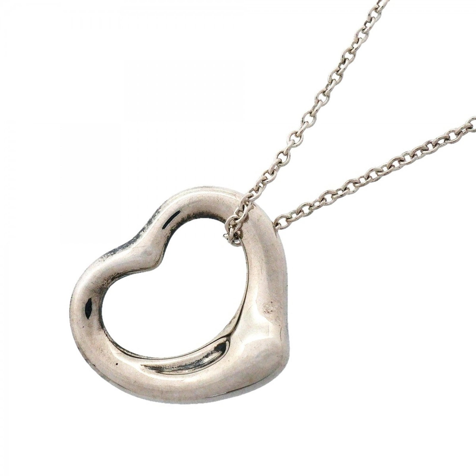 Tiffany & Co. Heart Necklace Sterling Silver 925 Women'S (1 of 9)