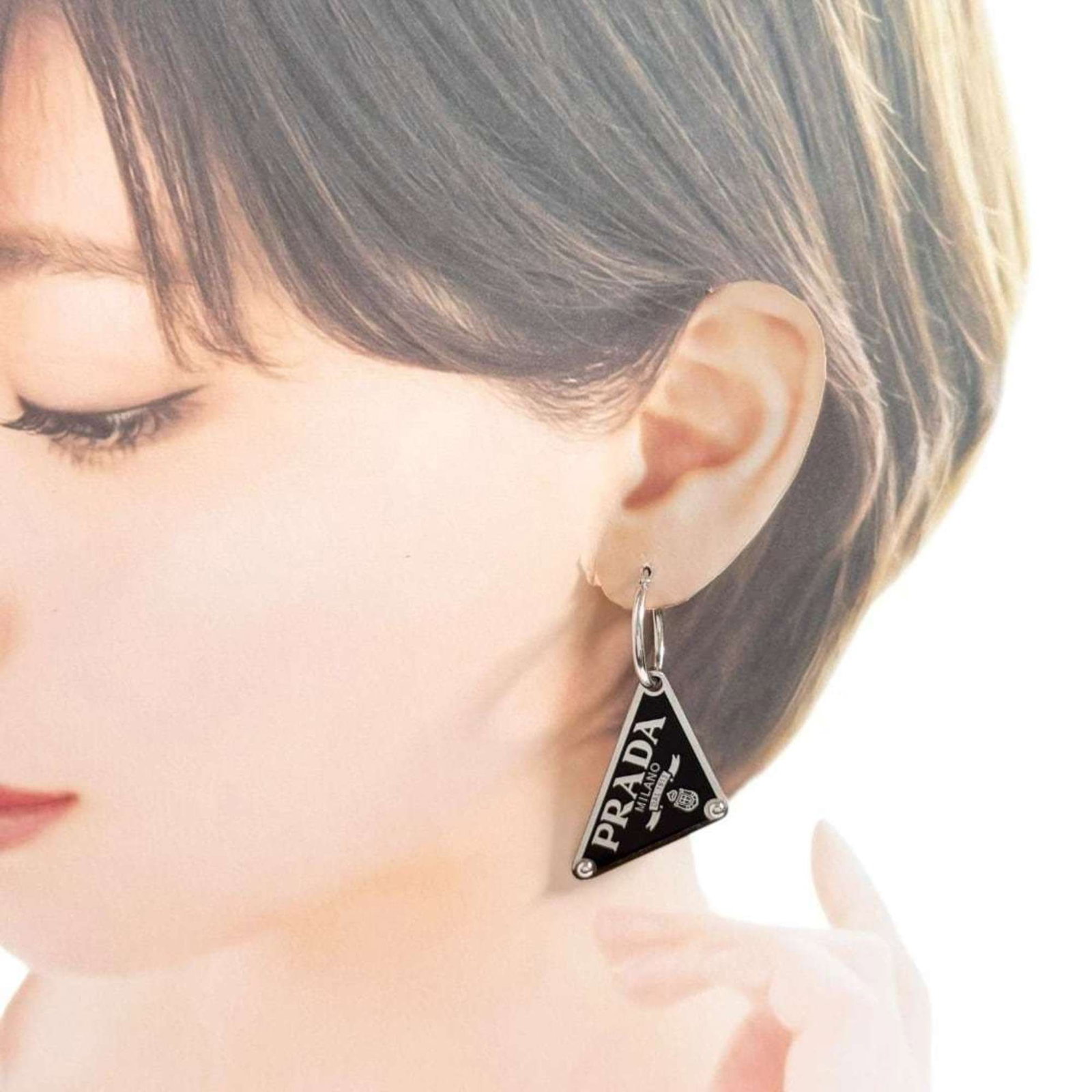 Silver Prada earrings 925 - 10