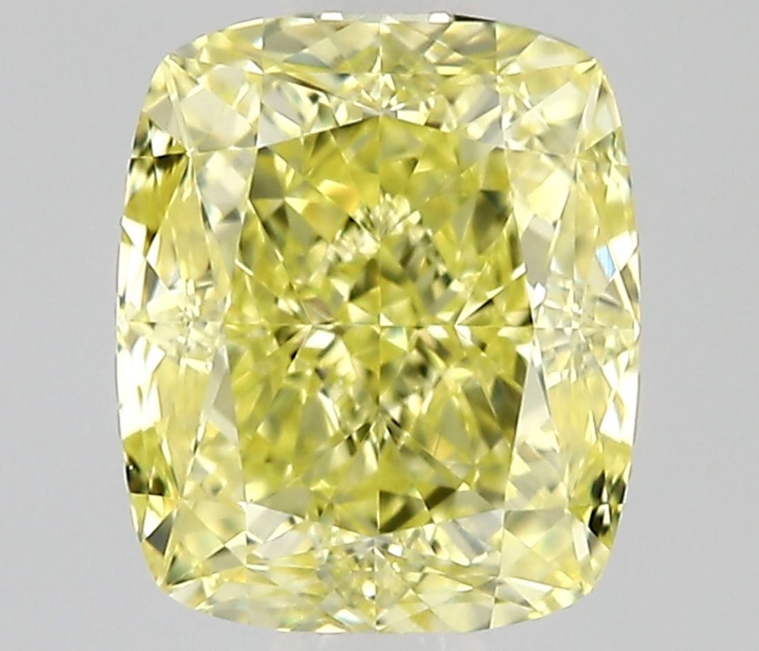 GIA Cushion Modified 0.7ct Fancy Intense Yellow VVS1 - Loose Natural Diamond: GIA Cushion Modified 0.7ct Fancy Intense Yellow VVS1 - Loose Natural Diamond 0.7ct Fancy Intense Yellow VVS1 - Loose Natural Diamond, certified by the Gemological Institute of America (GIA). This cush