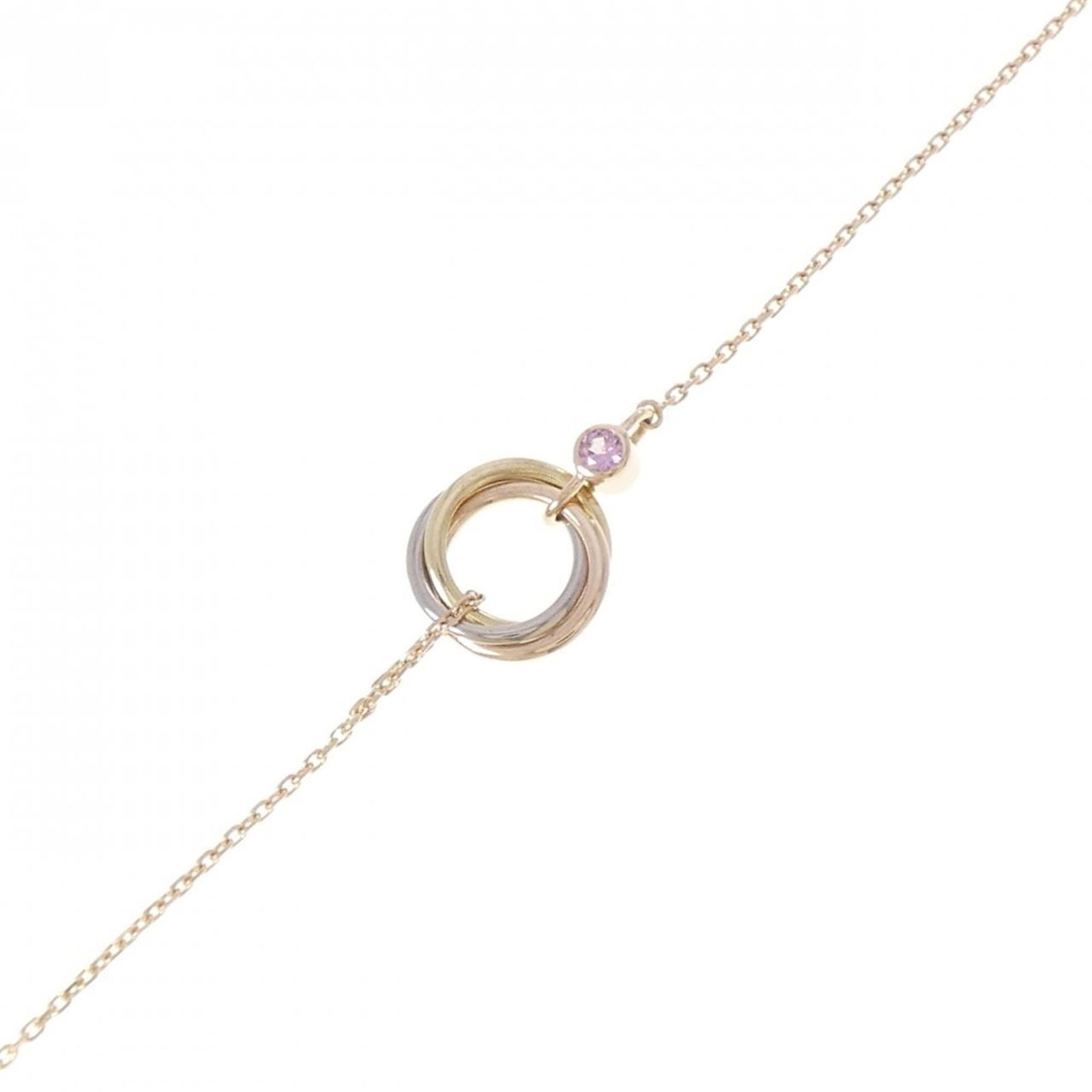 Pink Gold Charm Bracelet Yellow Gold White Gold: Pink Gold Charm Bracelet Yellow Gold White Gold Pink gold, White gold, Yellow gold Charm bracelet. This Cartier charm bracelet combines pink, white, and yellow gold for a unique and elegant look. Meas