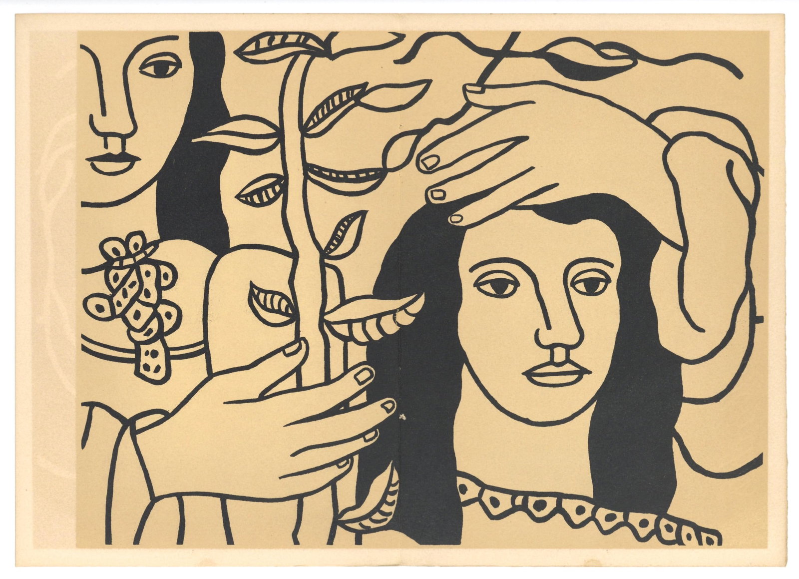 Fernand Lger Composition Mon ami Lger Lithograph - 4