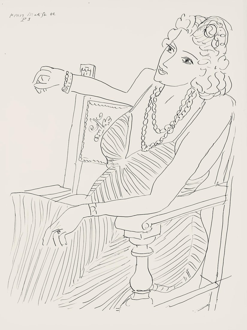 Henri Matisse, Srie P, var. 3 (Duthuit 9), Henri Matisse, Dessins, Thmes et variations, Lithograph: Henri Matisse, Srie P, var. 3 (Duthuit 9), Henri Matisse, Dessins, Thmes et variations, Lithograph Item Specifics: Paper Size: 12.875 x 9.625 inches. Excellent condition. Inscription: Signed in the