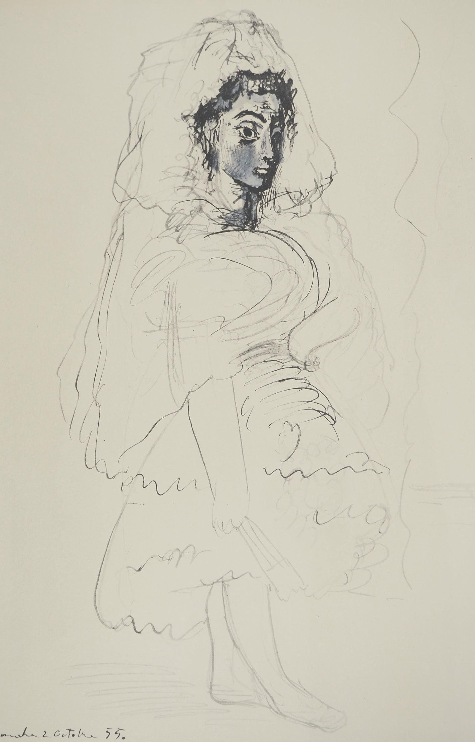 Pablo Picasso, Composition (Orozco 238), Picasso, La flte double, Lithograph: Pablo Picasso, Composition (Orozco 238), Picasso, La flte double, Lithograph Item Specifics: Paper size: 22.5 x 16.5 inches. Excellent condition. Unsigned and unnumbered, as issued. Notes: From the fo