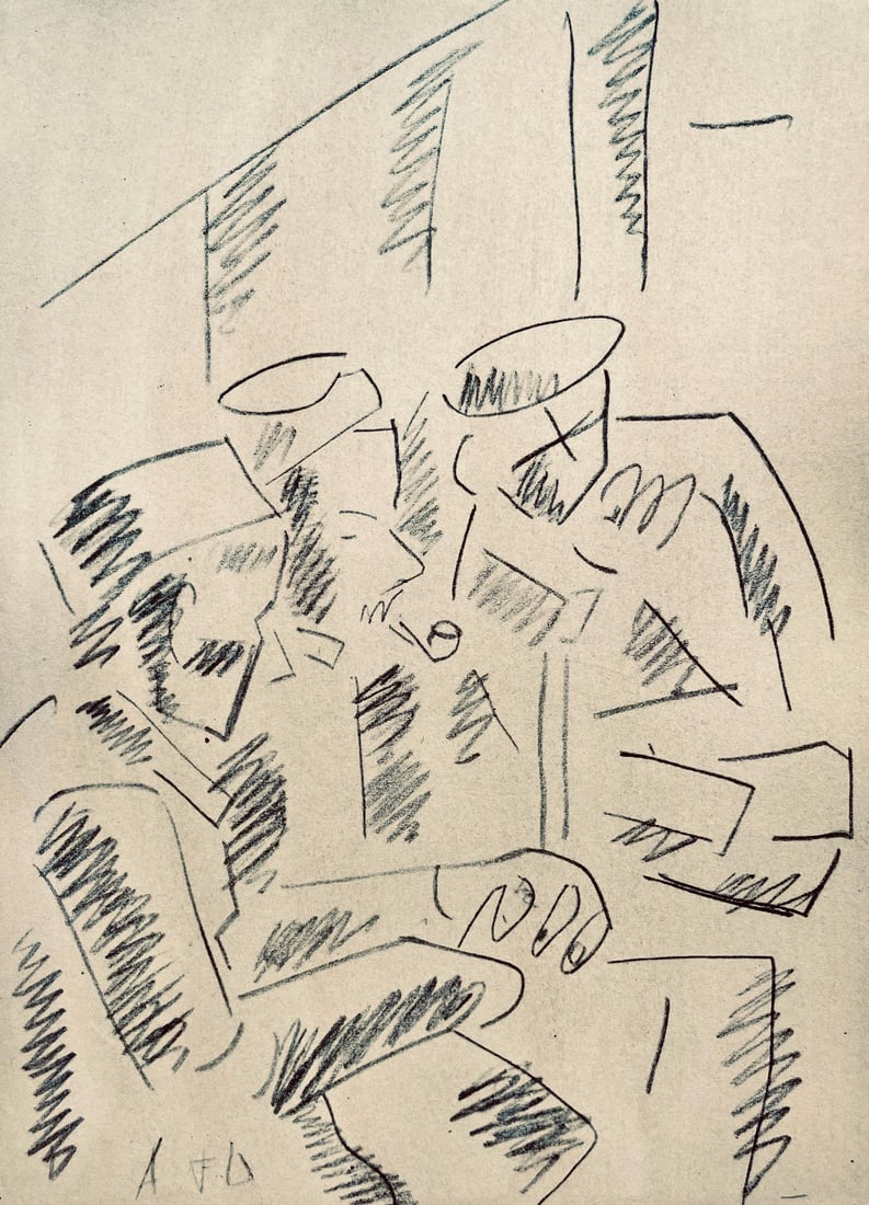 Fernand Lger, Soldats au repos, Dessins de Guerre 1915-16, Lithograph: Fernand Lger, Soldats au repos, Dessins de Guerre 1915-16, Lithograph Item Specifics: Paper Size: 10 x 7.75 inches. Inscription: Signed in the plate and unnumbered, as issued. Condition: Very good/exc