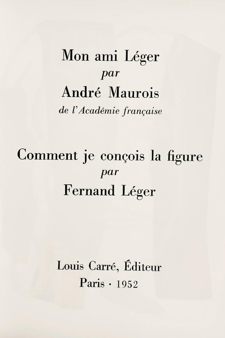 Fernand Lger Composition Mon ami Lger Lithograph - 6