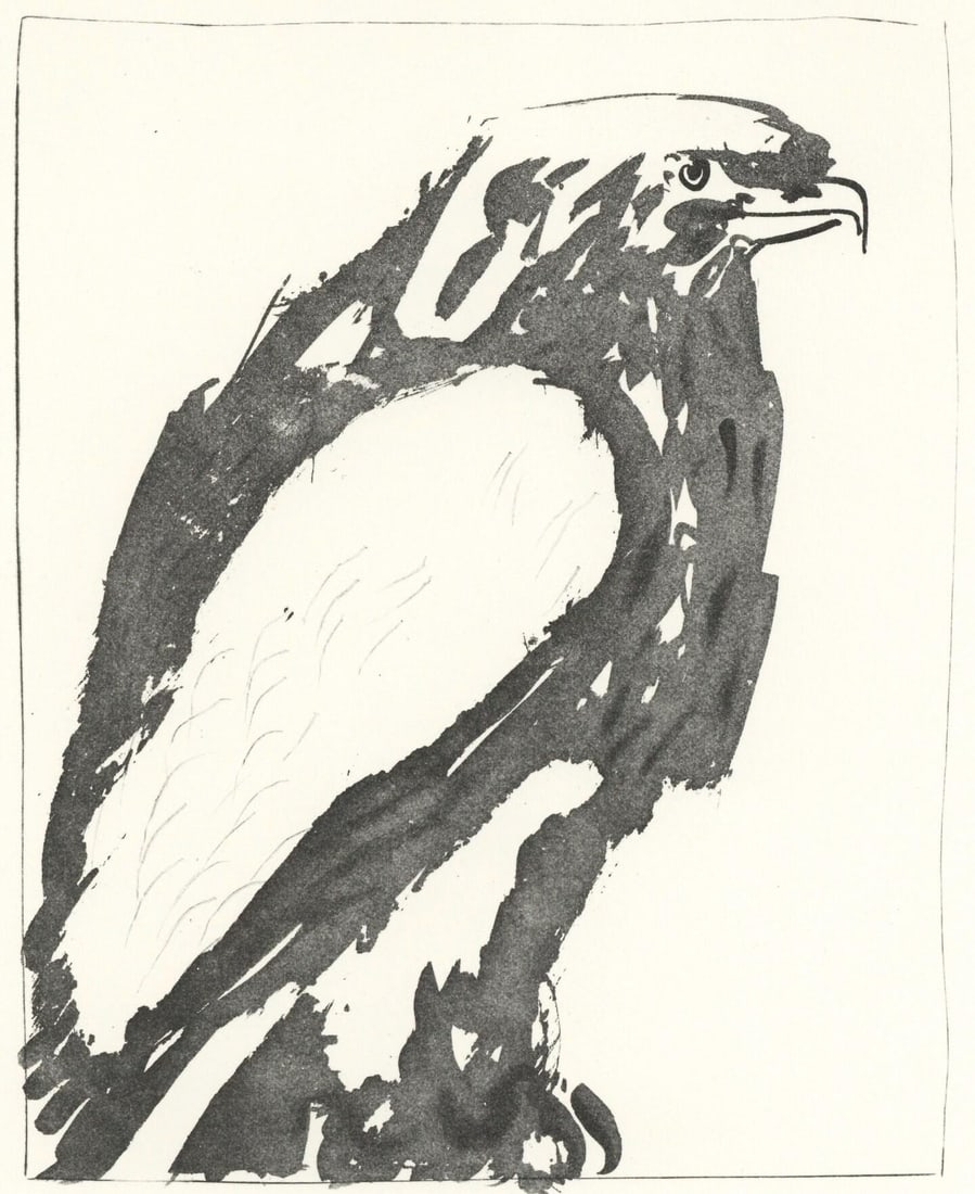 Pablo Picasso, L'Aigle (The Eagle) (Orozco p.82), Histoire naturelle, Lithograph: Pablo Picasso, L'Aigle (The Eagle) (Orozco p.82), Histoire naturelle, Lithograph Item Specifics: Paper Size: 12.99 x 9.84 inches. Catalogue raisonn reference: Orozco, Miguel. The Orozco Collection of 