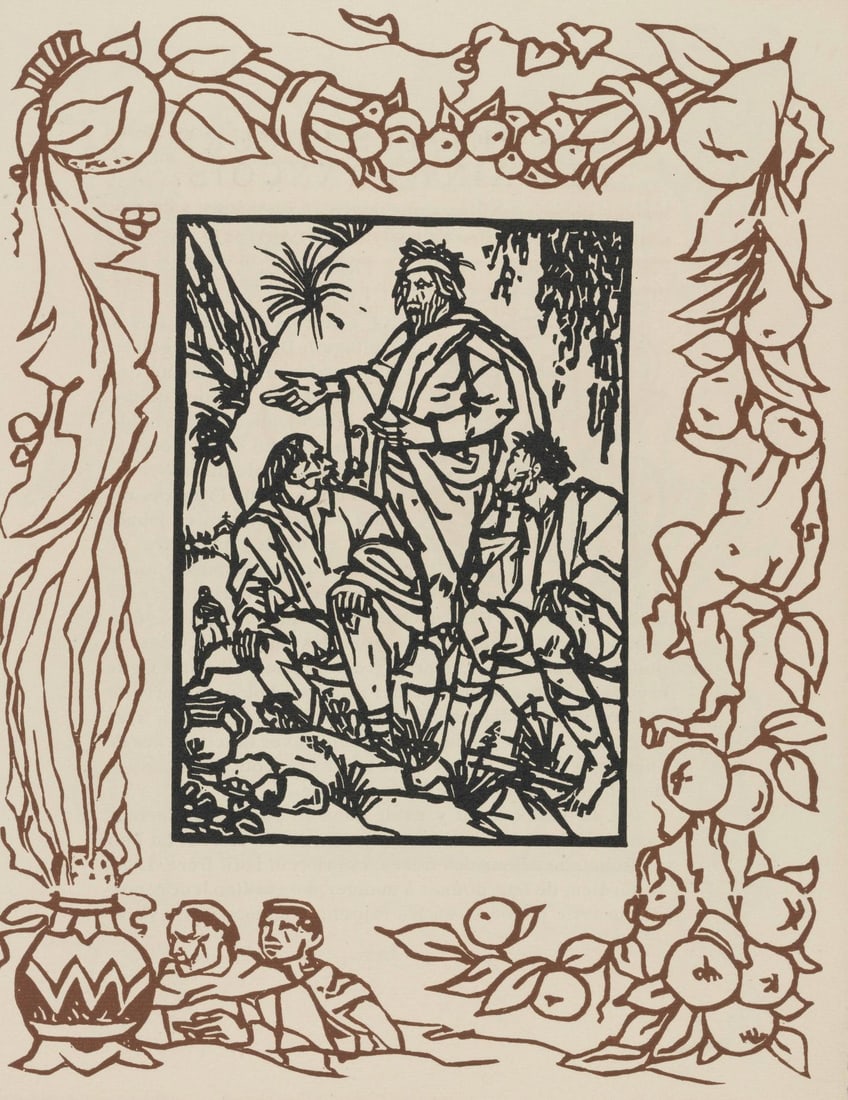 Woodcut by Bernard Morane, Les Petites Fleurs de St. Franoise, Composition, Mile.: Woodcut by Bernard Morane, Les Petites Fleurs de St. Franoise, Composition, Mile. Item Specifics: Paper size: 12.8125 x 9.8125 inches. Excellent condition. Unsigned and unnumbered, as issued. Notes: F