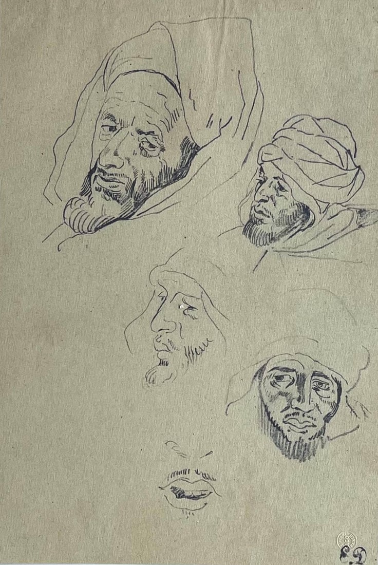 Eugne Delacroix, Composition, Trente et un Dessins et Aquarelles du Maroc, Lithograph: Eugne Delacroix, Composition, Trente et un Dessins et Aquarelles du Maroc, Lithograph Item Specifics: Mat-board size: 19.56 x 14.674 inches. Excellent condition. Unsigned and unnumbered, as issued. No