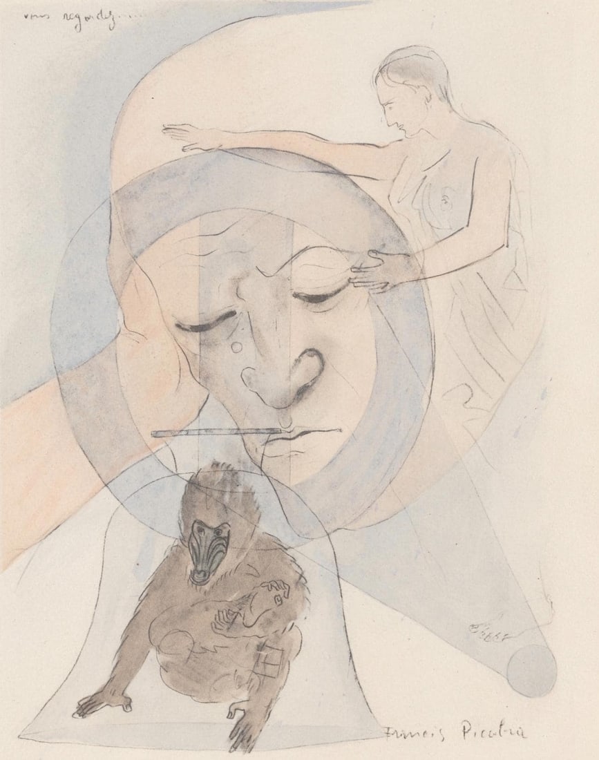 Francis Picabia, Composition, Le Peseur d'mes (The Weigher of Souls), Lithograph: Francis Picabia, Composition, Le Peseur d'mes (The Weigher of Souls), Lithograph Item Specifics: Inscription: Unsigned and unnumbered, as issued. Paper Size: 10.3125 x 8.75 inches. Excellent condition