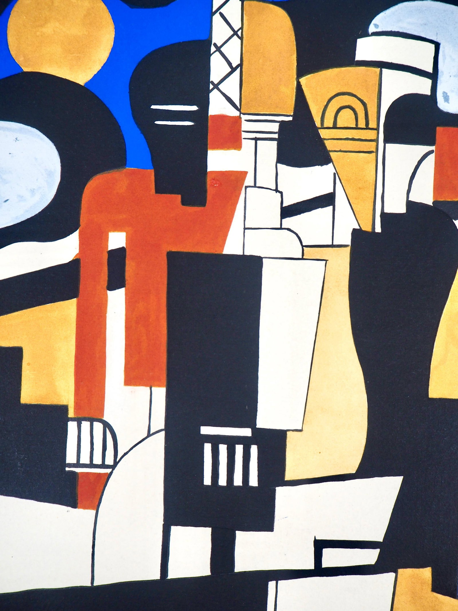 Fernand Lger, Composition, Contrastes, Lithograph - 3