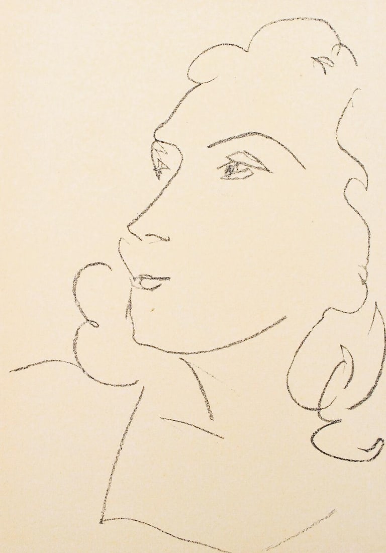 Henri Matisse, Madame Elsa Triolet, Portraits par Henri Matisse, Hliogravure: Henri Matisse, Madame Elsa Triolet, Portraits par Henri Matisse, Hliogravure Item Specifics: Paper Size: 12 x 9.25 inches; image size: 9.05 x 6.3 inches. Inscription: Unsigned and unnumbered, as issue