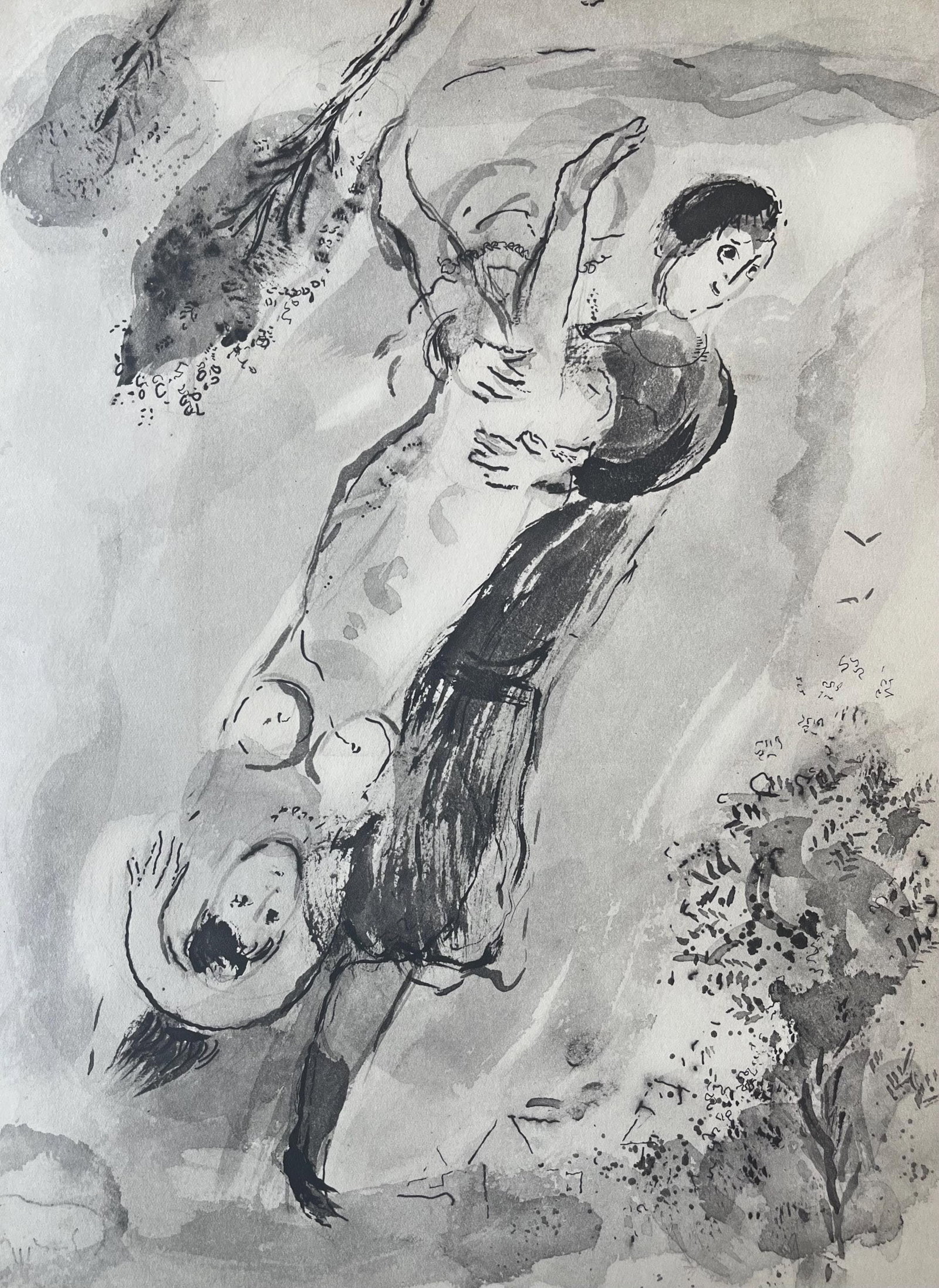 Marc Chagall, Composition, Contes de Boccace, Verve: Revue Artistique et Littraire, Lithograph (1 of 8)