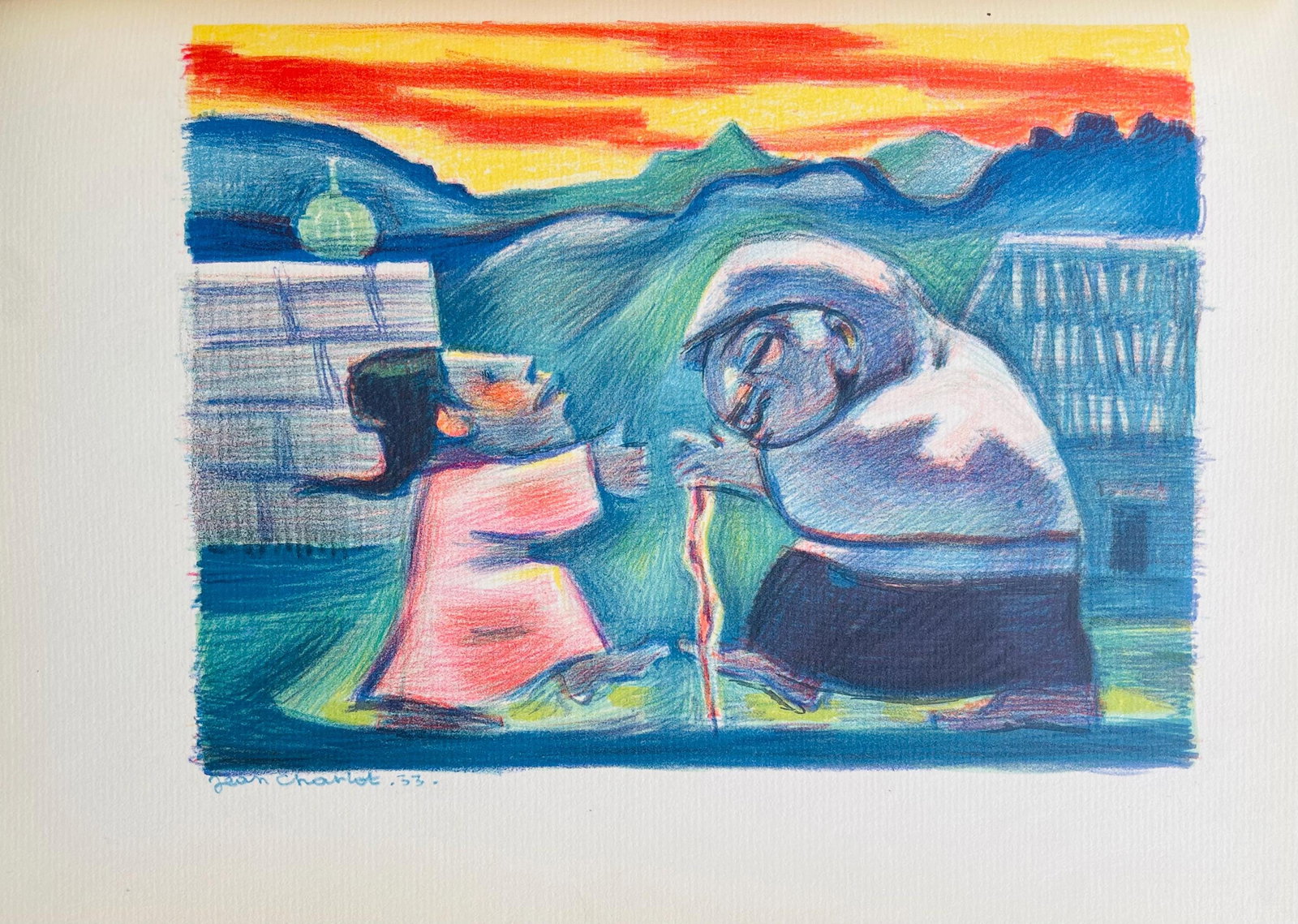 Charlot Jean Composition Lithograph - 5