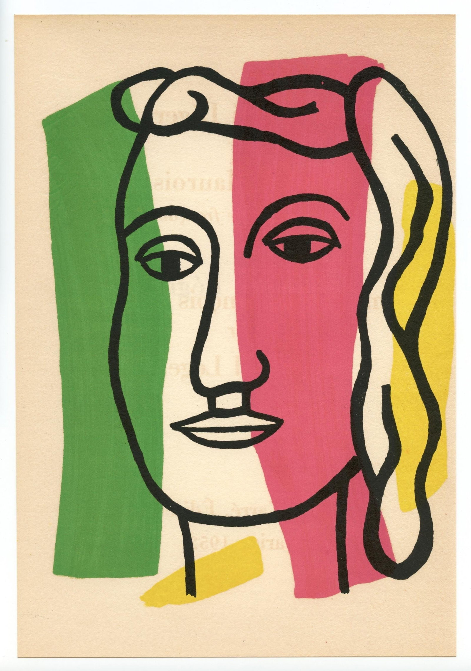 Fernand Lger Composition Mon ami Lger Lithograph - 5