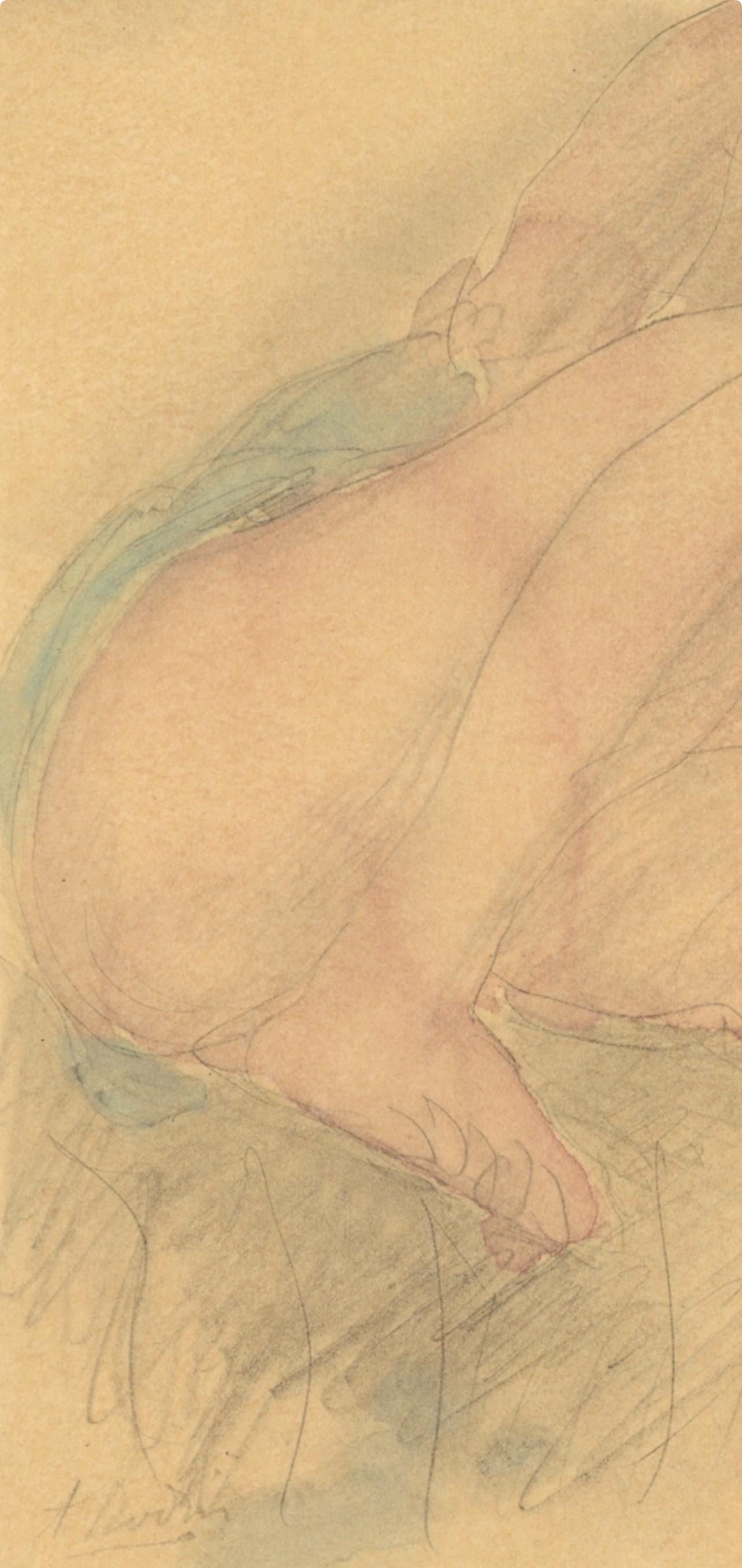 Rodin Lithograph Auguste Varende Composition - 4