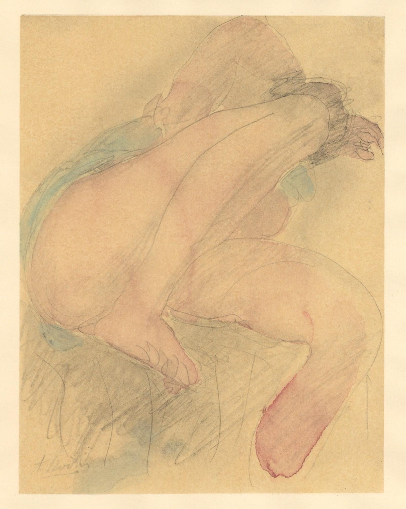 Rodin Lithograph Auguste Varende Composition - 5