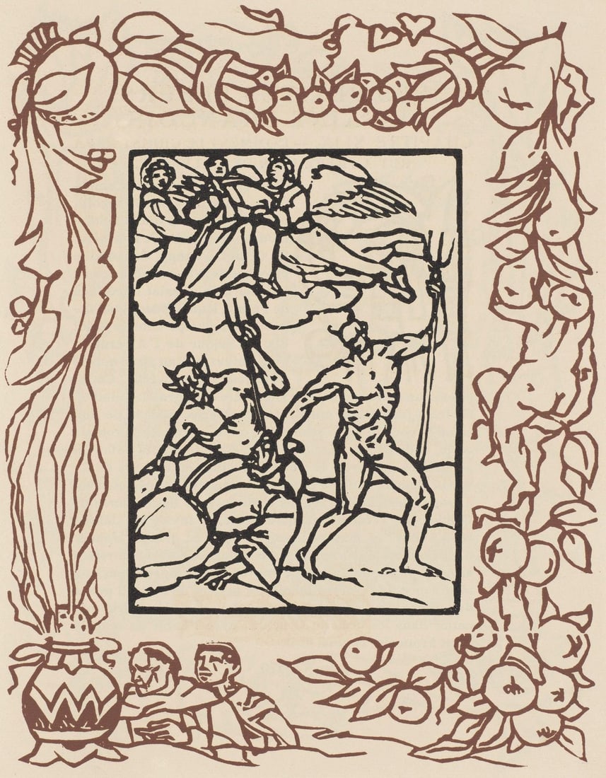 Woodcut by Bernard Morane, Les Petites Fleurs de St. Franoise, Composition, Mile.: Woodcut by Bernard Morane, Les Petites Fleurs de St. Franoise, Composition, Mile. Item Specifics: Paper size: 12.8125 x 9.8125 inches. Excellent condition. Unsigned and unnumbered, as issued. Notes: F