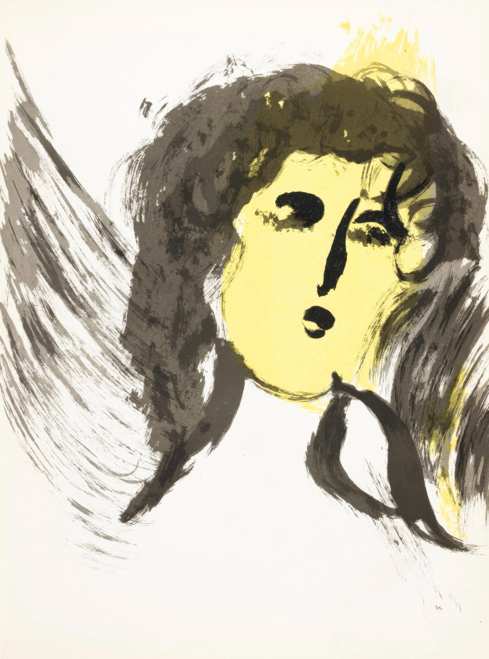 Marc Chagall, The Angel, from Drawings for the Bible, Verve, Revue Artistique et Litteraire,: Marc Chagall, The Angel, from Drawings for the Bible, Verve, Revue Artistique et Litteraire, Item Specifics: This exquisite lithograph by Marc Chagall (18871985), titled L'Ange (The Angel), from Marc 