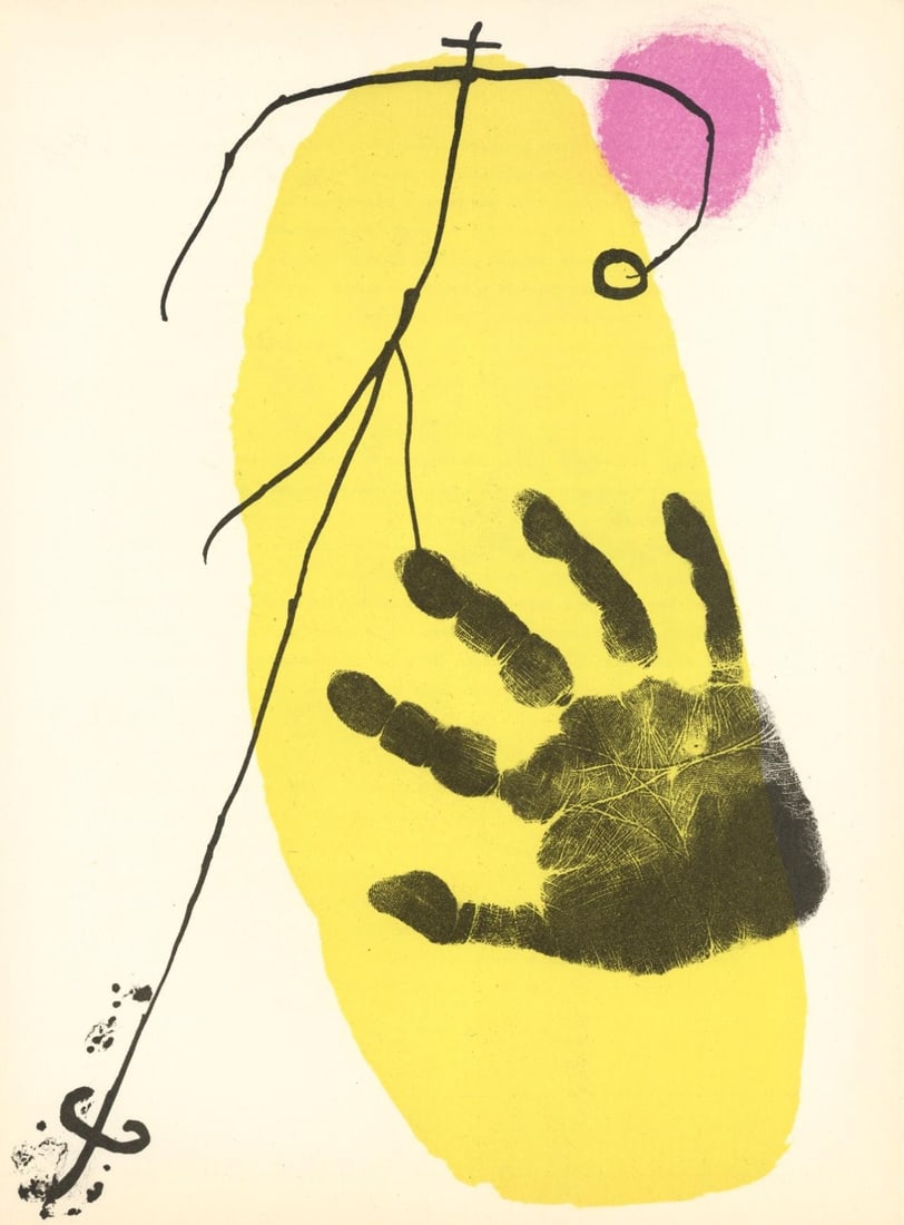Mir Joan Composition Cramer 34 Mourlot 226 Derrire le miroir Lithograph: Mir Joan Composition Cramer 34 Mourlot 226 Derrire le miroir Lithograph Item Specifics: Paper Size: 15 x 11 inches. Excellent condition. Inscription: Unsigned and unnumbered, as issued. Notes: From De