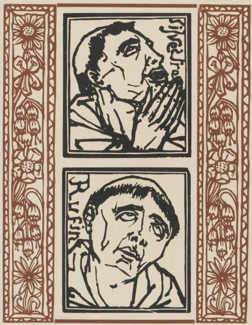Woodcut by Bernard Morane, Les Petites Fleurs de St. Franoise, Composition, Mile.: Woodcut by Bernard Morane, Les Petites Fleurs de St. Franoise, Composition, Mile. Item Specifics: Paper size: 12.8125 x 9.8125 inches. Excellent condition. Unsigned and unnumbered, as issued. Notes: F