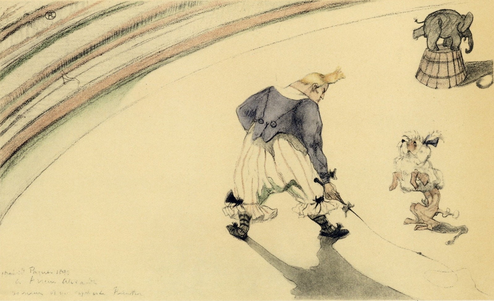 Henri de Toulouse-Lautrec, Clownesse et cochon, The Circus by Toulouse-Lautrec, Lithograph: Henri de Toulouse-Lautrec, Clownesse et cochon, The Circus by Toulouse-Lautrec, Lithograph Item Specifics: Paper Size: 12.125 x 9.25 inches. Excellent condition. Notes: From the album, The Circus by T