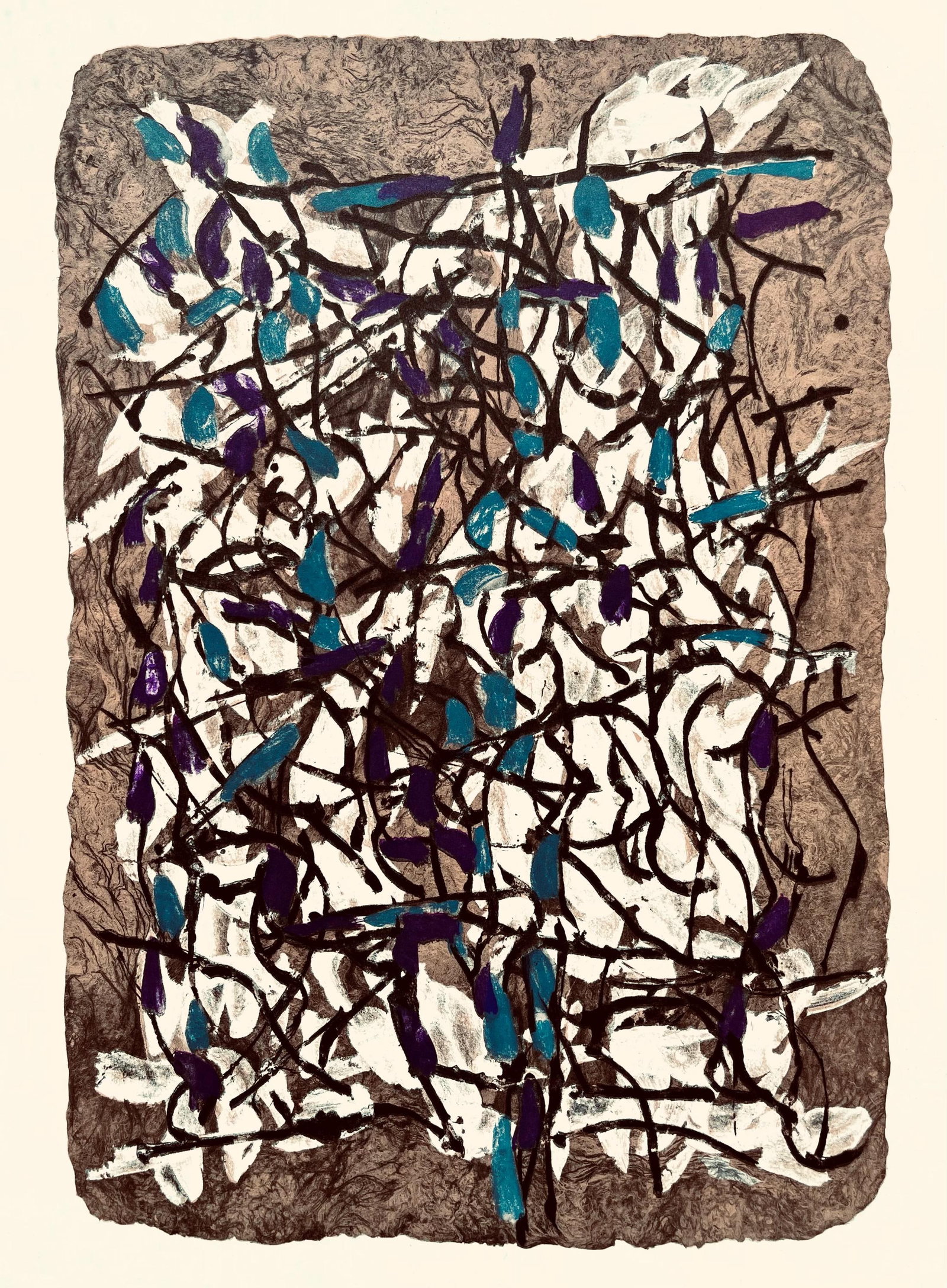 Jean-Paul Riopelle, Composition, Derrire le miroir, Lithograph: Jean-Paul Riopelle, Composition, Derrire le miroir, Lithograph Item Specifics: Paper size: 15 x 11 inches. Excellent condition. Inscription: Unsigned and unnumbered, as issued. Notes: From Derrire le 