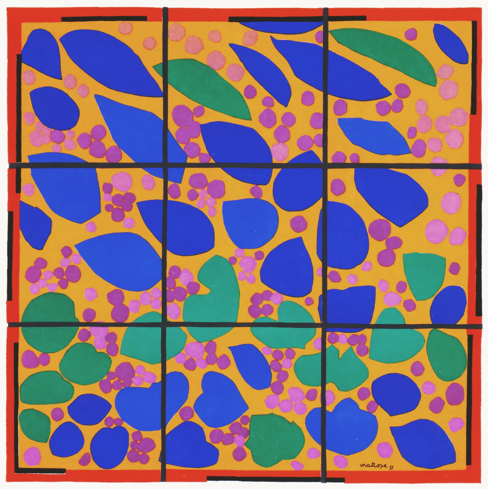 Henri Matisse, Flowering Ivy, from Last Works of Matisse, Verve, Revue Artistique et Litteraire,: Henri Matisse, Flowering Ivy, from Last Works of Matisse, Verve, Revue Artistique et Litteraire, Item Specifics: This exquisite lithograph by Henri Matisse (18691954), titled Lierre en Fleur (Flowerin