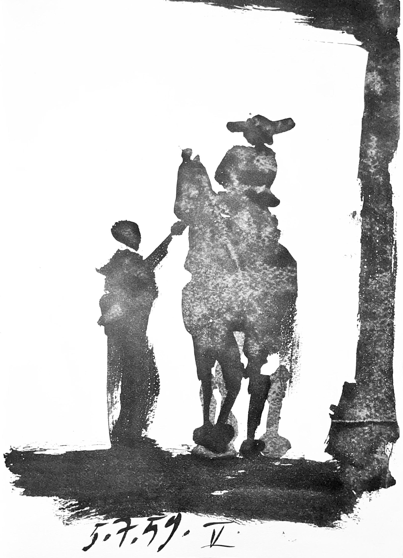 Pablo Picasso, Composition (Bloch 1276; Czwiklitzer 23), Toros y Toreros, Lithograph (1 of 7)