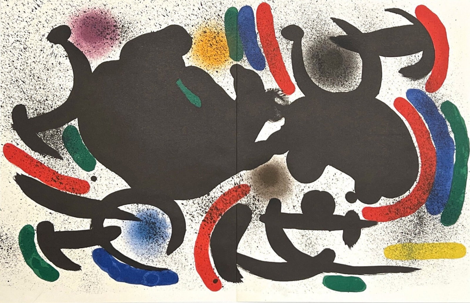 Joan Mir, Composition, (Cramer 160; Mourlot 863), Joan Mir Lithographs, Lithograph: Joan Mir, Composition, (Cramer 160; Mourlot 863), Joan Mir Lithographs, Lithograph Item Specifics: Inscription: Unsigned and unnumbered. Paper Size: 12.5 x 19.5 inches. Excellent condition, with cente