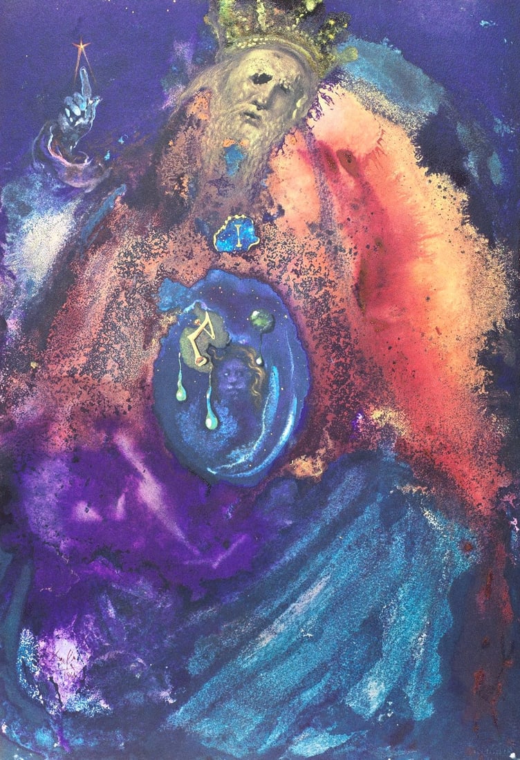 Salvador Dali Composition Michler Lpsinger 1600 Field 69-3 Biblia Sacra Lithograph (1 of 9)