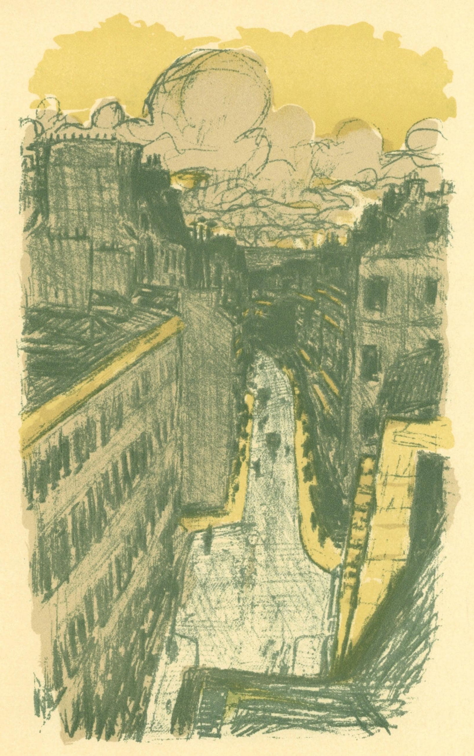 Pierre Bonnard Rue vue den haut Bonnard Lithographe Lithograph (1 of 7)