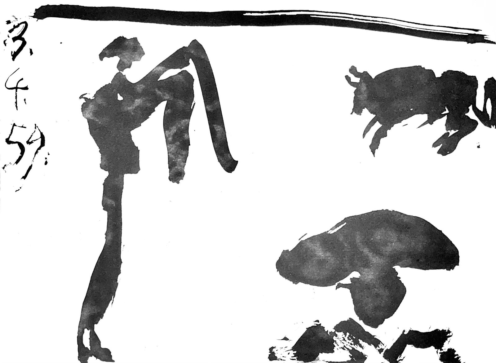 Pablo Picasso, Composition (Bloch 1276; Czwiklitzer 23), Toros y Toreros, Lithograph (1 of 8)
