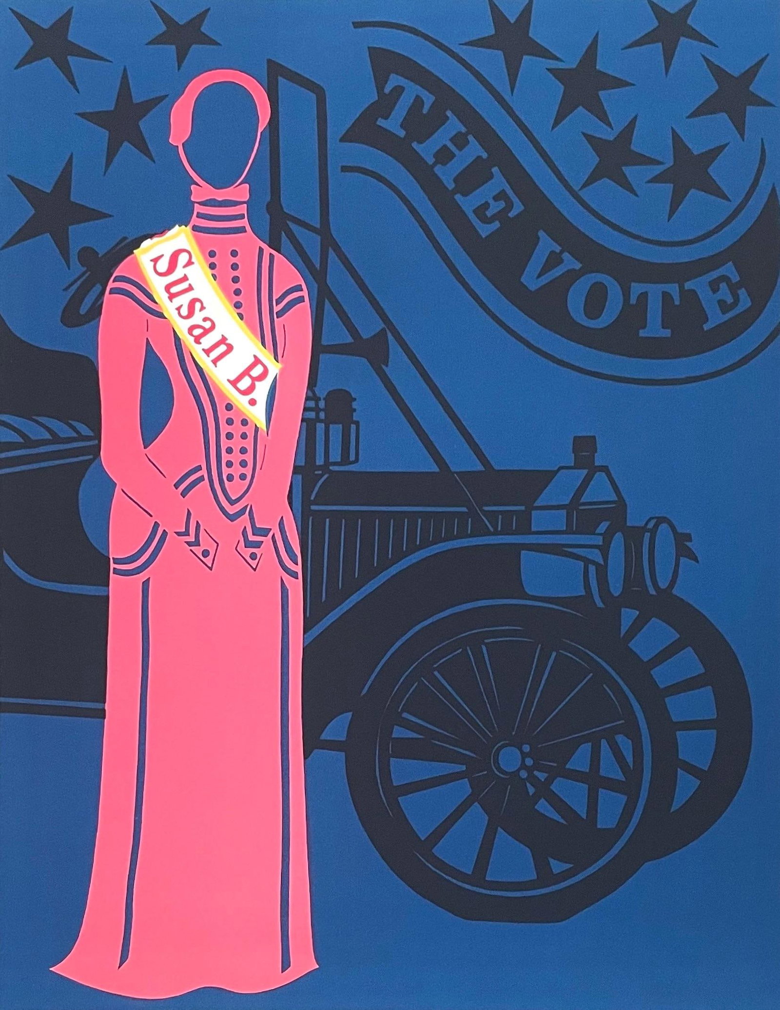 Robert Indiana, Susan B. Anthony (Sheehan 96-108), Mother of Us All, Silkscreen (1 of 5)