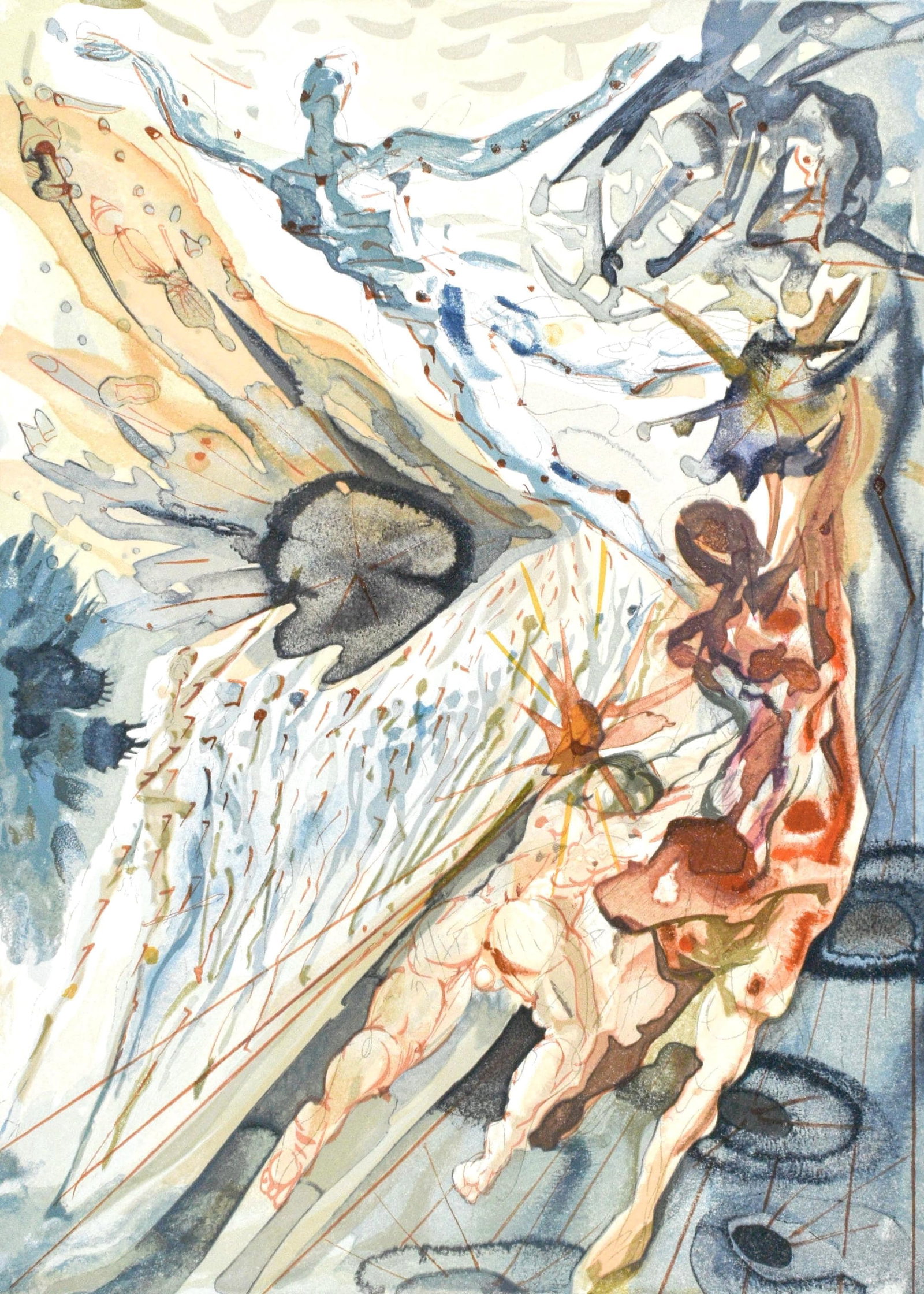 Salvador Dali, Purgatorio XXVI (Michler/ Lpsinger 1039-1138; Field 189-200), La Divina Commedia,: Salvador Dali, Purgatorio XXVI (Michler/ Lpsinger 1039-1138; Field 189-200), La Divina Commedia, Item Specifics: Paper size: 13 x 10.375 inches. Inscription: Unsigned and unnumbered, as issued. Catalo