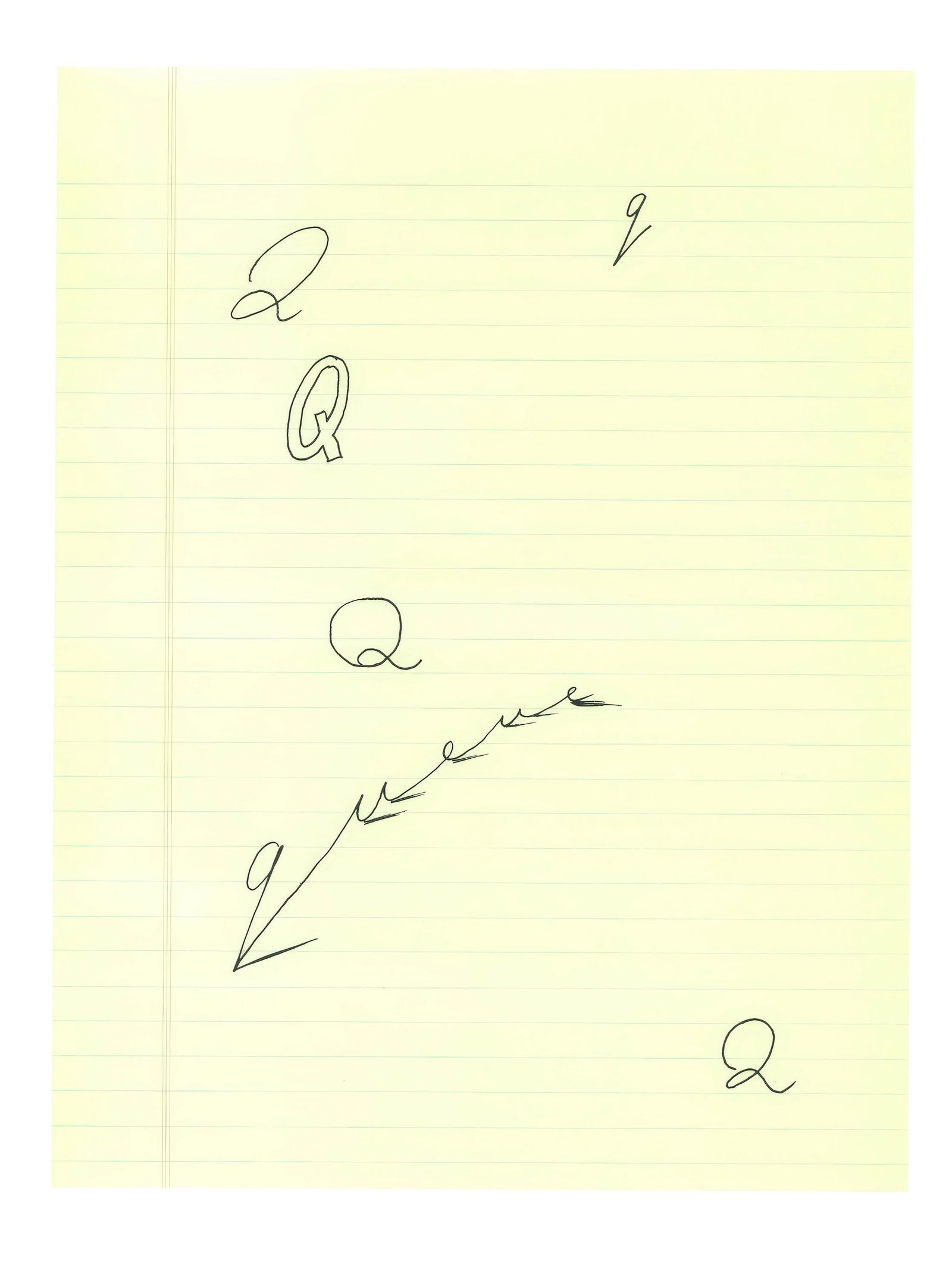 Letter Q Variation I from Hockney's Alphabet Lithograph by David Hockney: Letter Q Variation I from Hockney's Alphabet Lithograph by David Hockney Item Specifics: This exquisite lithograph by David Hockney (born 1937), titled Letter Q, Variation I, from the folio Hockney's 