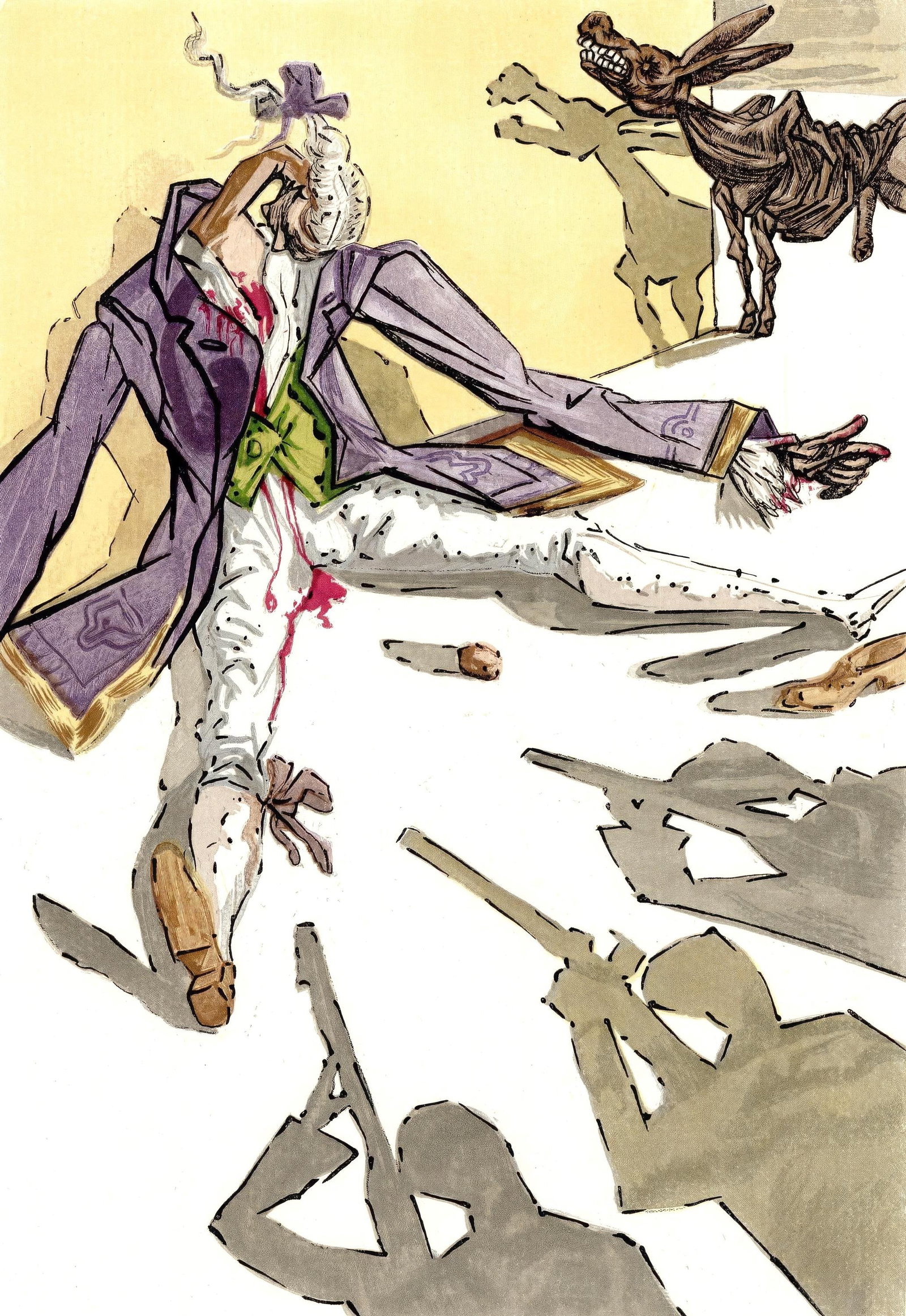 Salvador Dali, Untitled, from The Three-Cornered Hat, Engraving, 1958: Salvador Dali, Untitled, from The Three-Cornered Hat, Engraving, 1958 Item Specifics: This exquisite engraving by Salvador Dali (19041989), titled Sans titre (Untitled), from the folio Le Tricorne