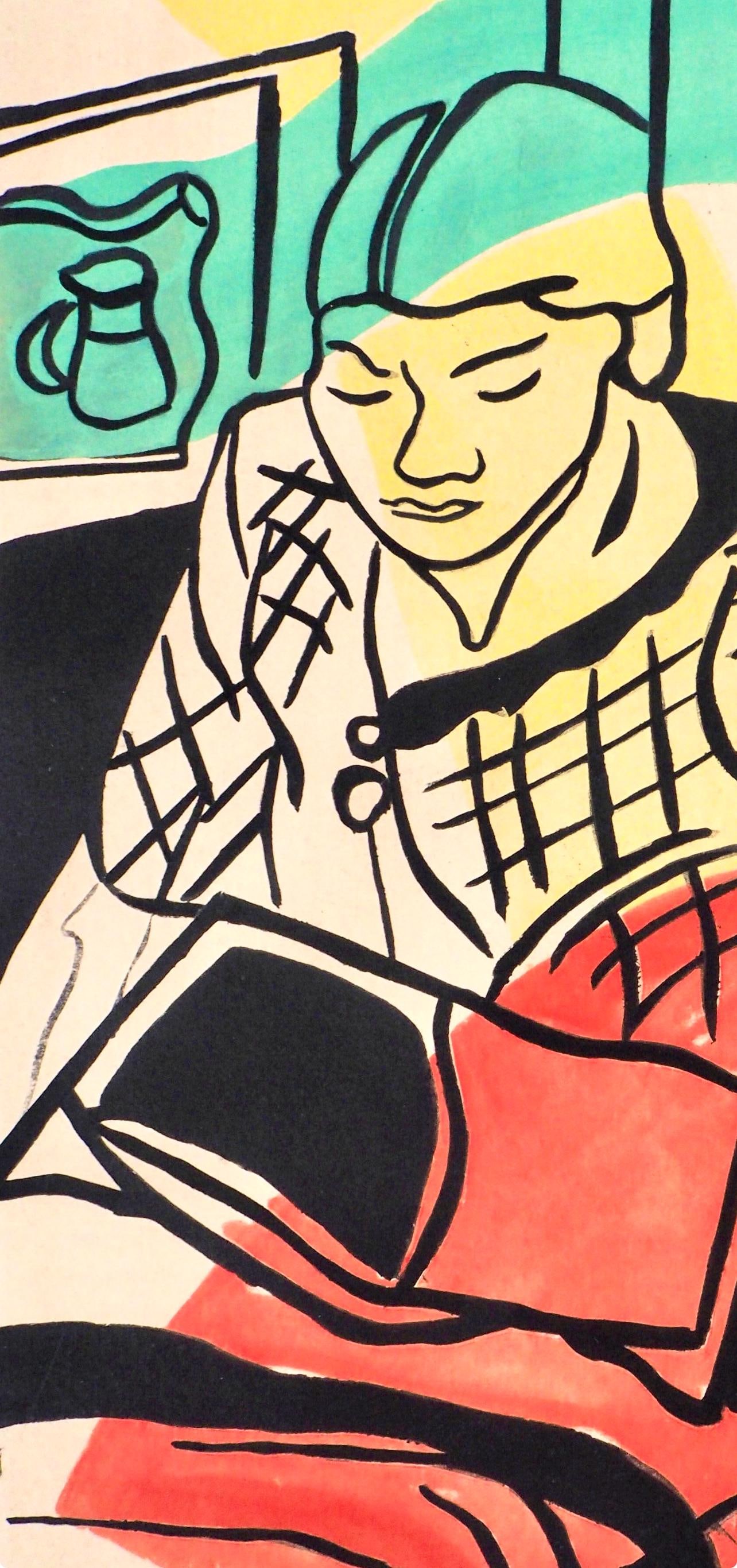 Fernand Lger, Composition, Contrastes, Lithograph - 3