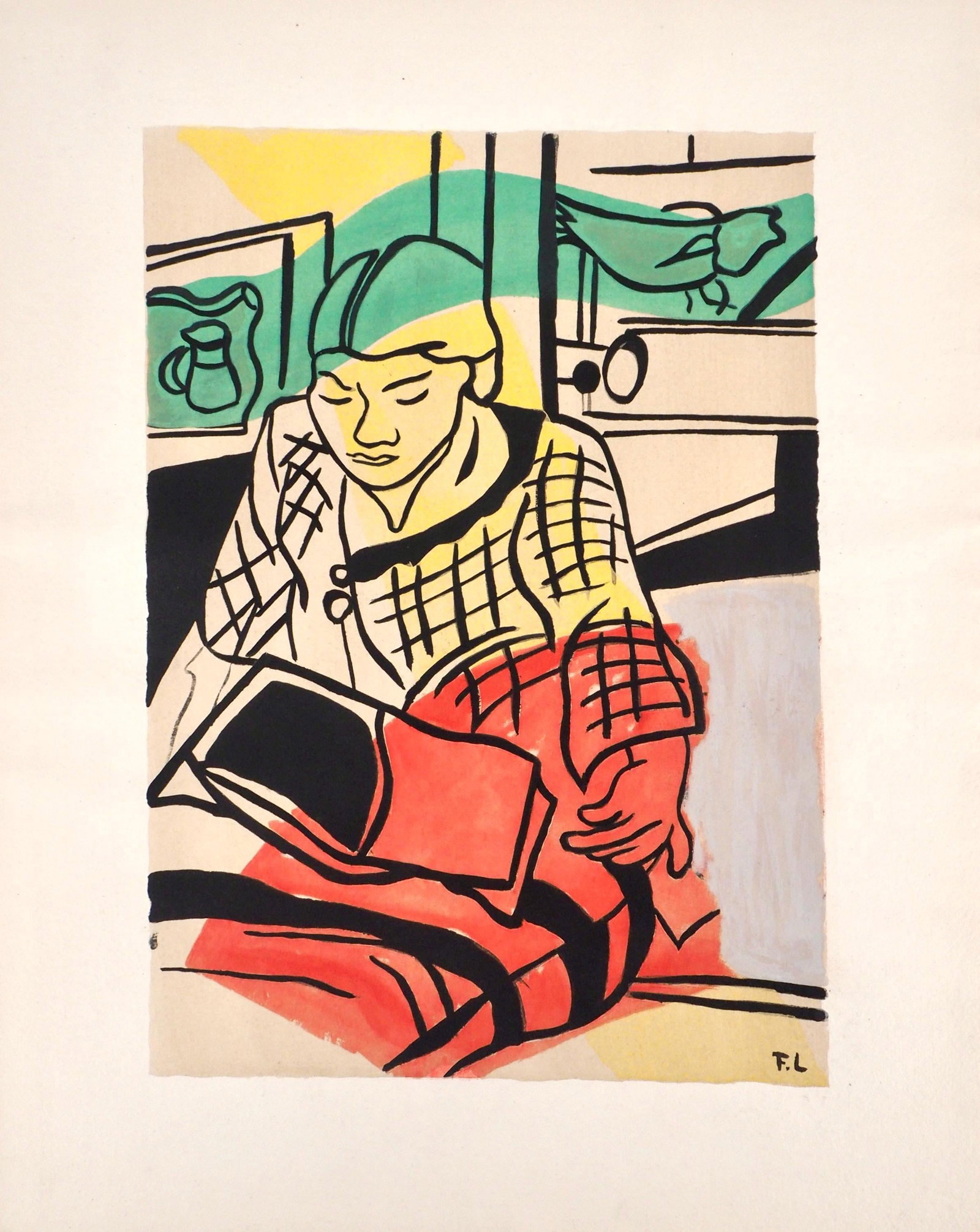 Fernand Lger, Composition, Contrastes, Lithograph - 7