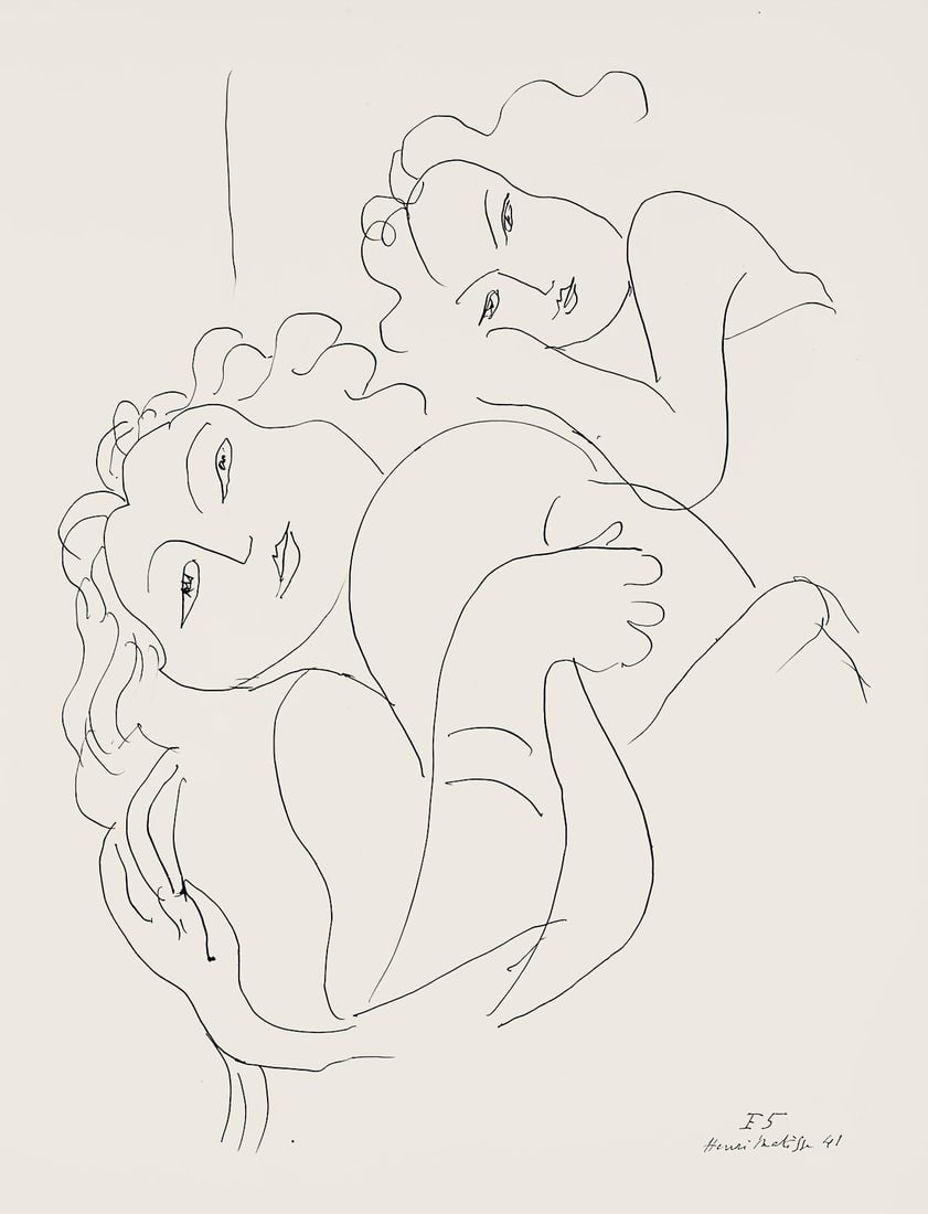 Henri Matisse Srie F var 5 Duthuit 9 Henri Matisse Dessins Thmes variations Lithograph: Henri Matisse Srie F var 5 Duthuit 9 Henri Matisse Dessins Thmes variations Lithograph Item Specifics: Paper Size: 12.875 x 9.625 inches. Excellent condition. Inscription: Signed in the plate and