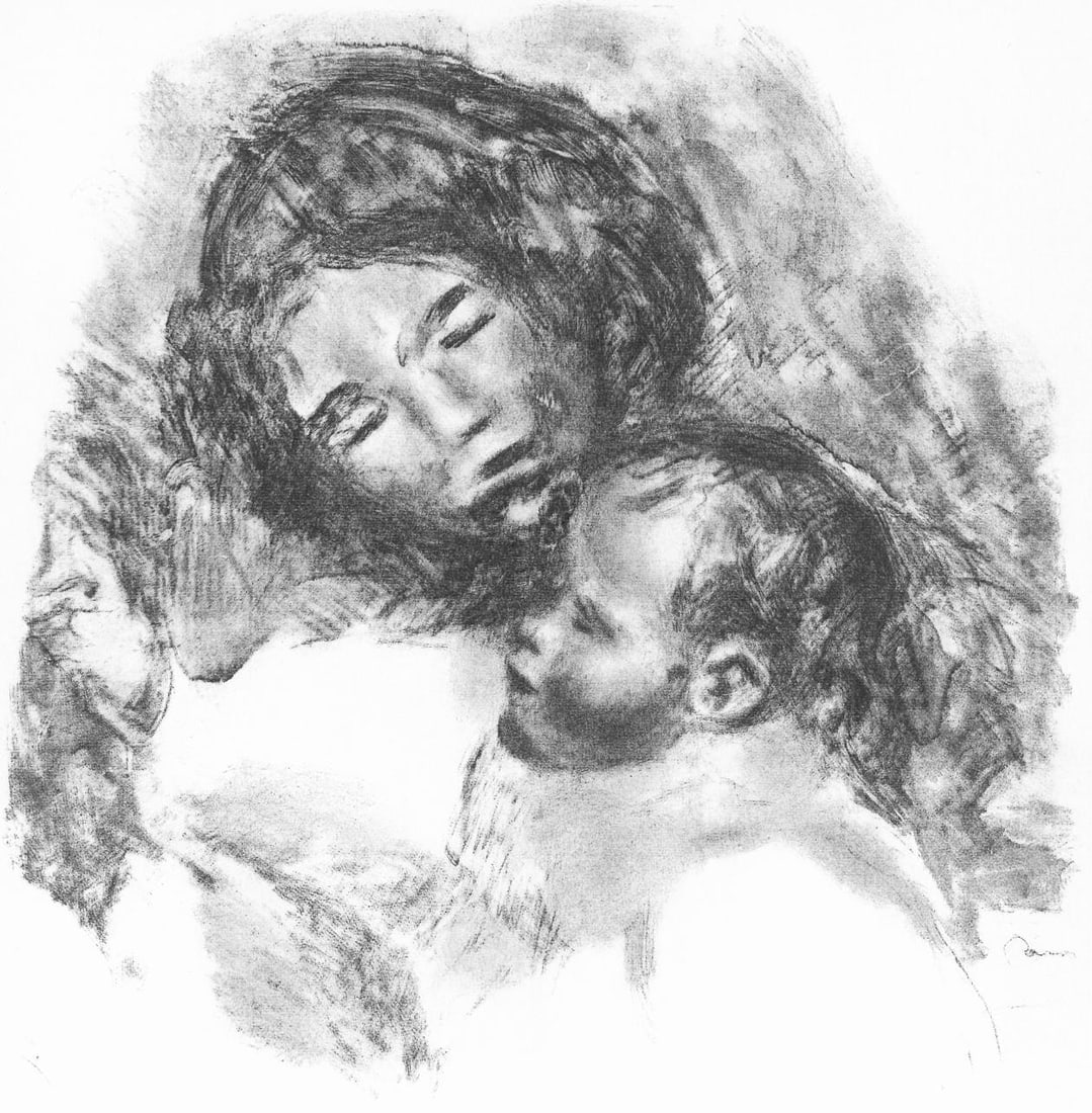 Pierre-Auguste Renoir, Maternit, Les Lithographies de Renoir, Lithograph (1 of 7)